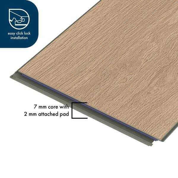 Lifeproof 7.6 in. W x 50.6 in. L Waterproof Hybrid Resilient Flooring - Cheap Fitting