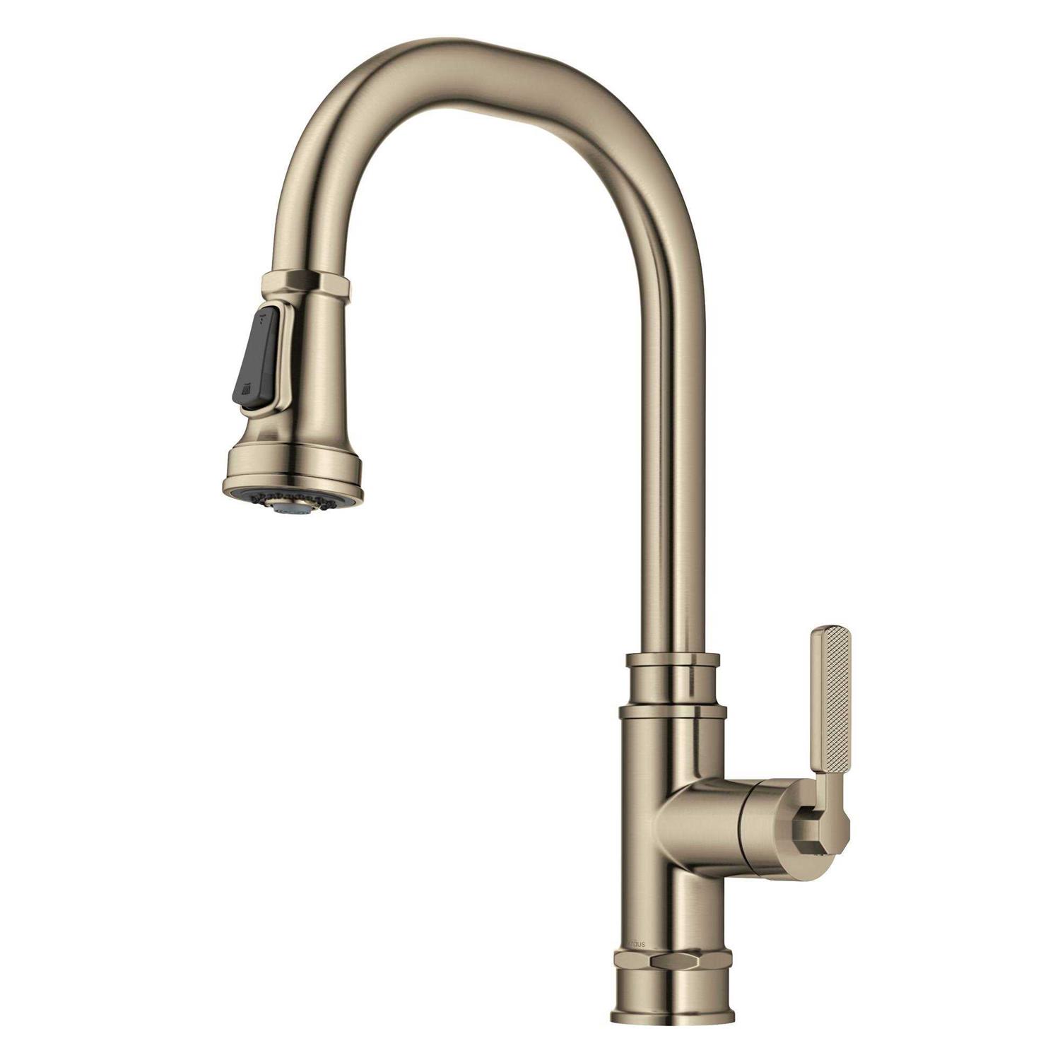 Kraus Allyn Transitional Industrial Pull-Down Single Handle Kitchen Faucet KPF-4101 - Cheap Fitting