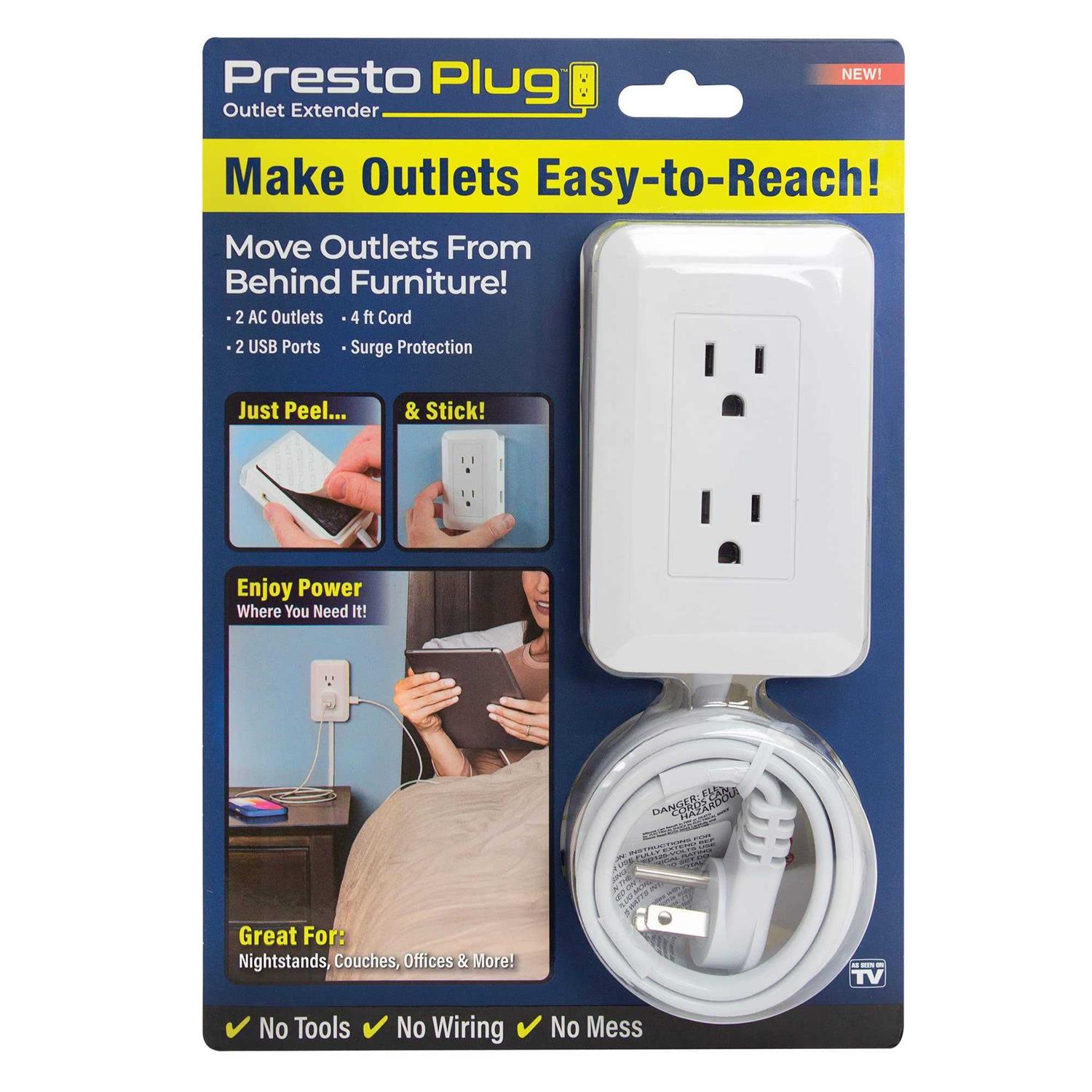 Presto Plug Outlet Extender - Cheap Fitting