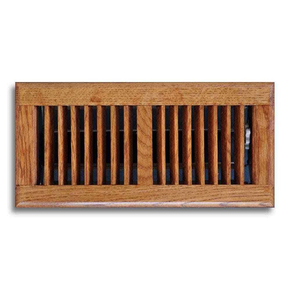 T.A. Industries 4 in. x 12 in. Oak Floor Diffuser - Cheap Fitting