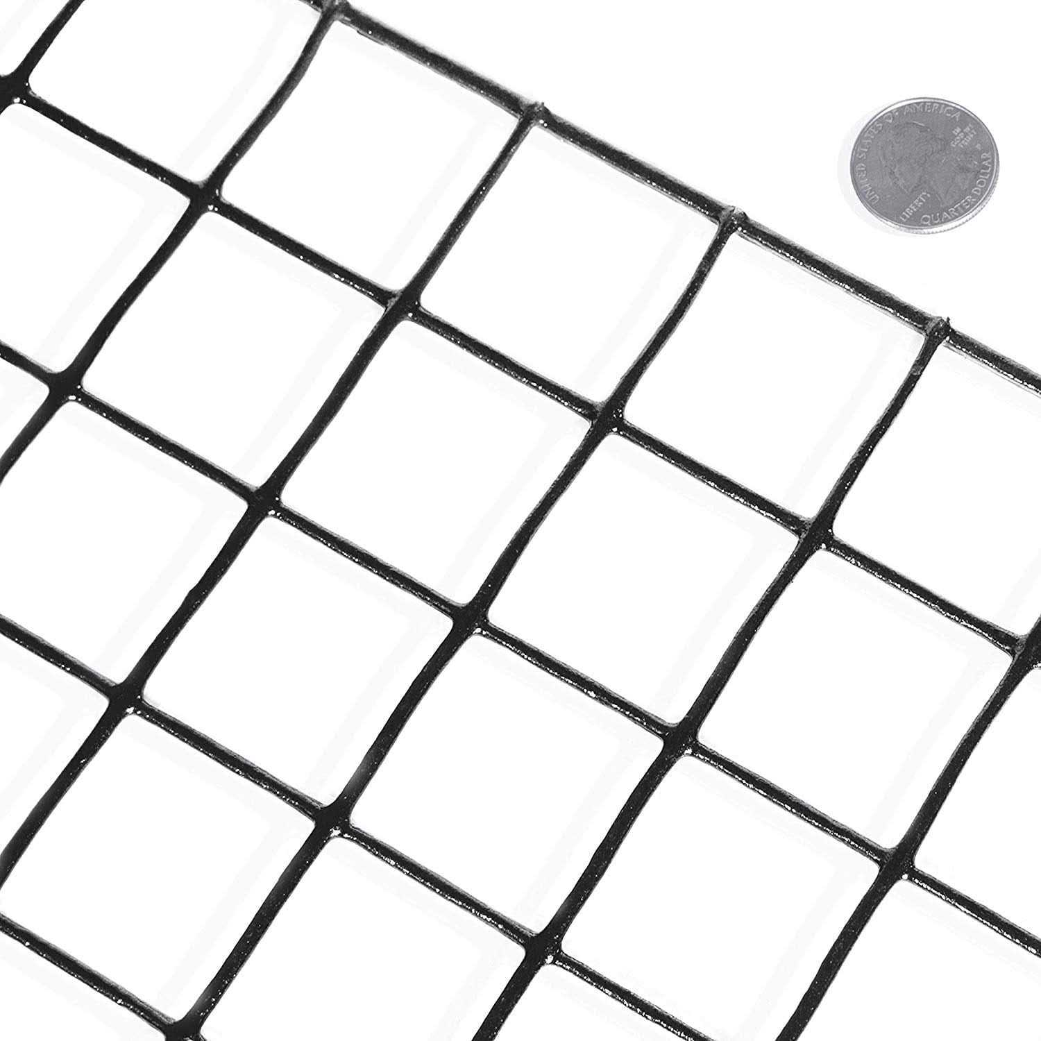 Fencer Wire 16 Gauge Black Vinyl Coated Welded Wire Mesh Size by 1 inch - Cheap Fitting