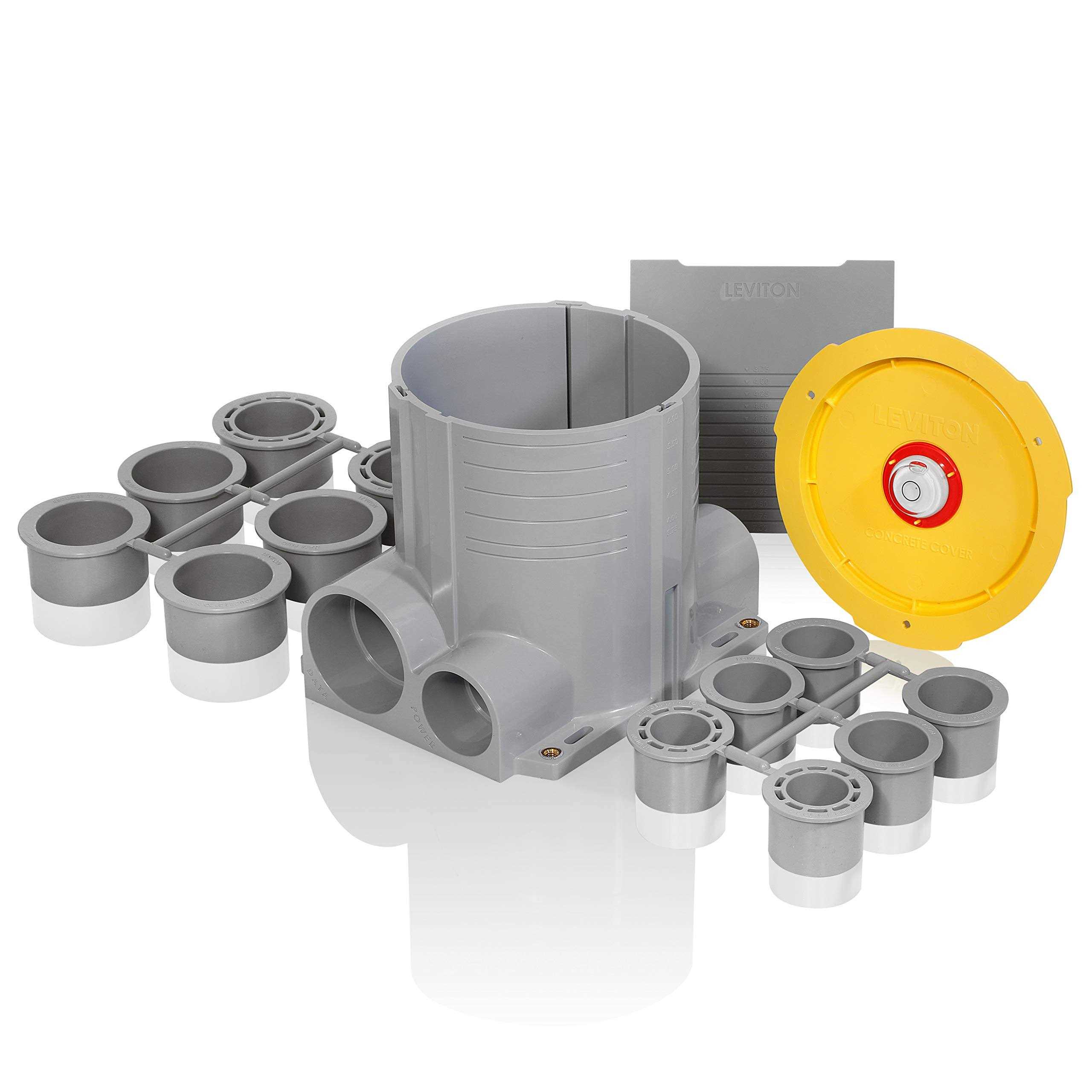Leviton FBBOX-GY Concrete Floor Box System - Cheap Fitting