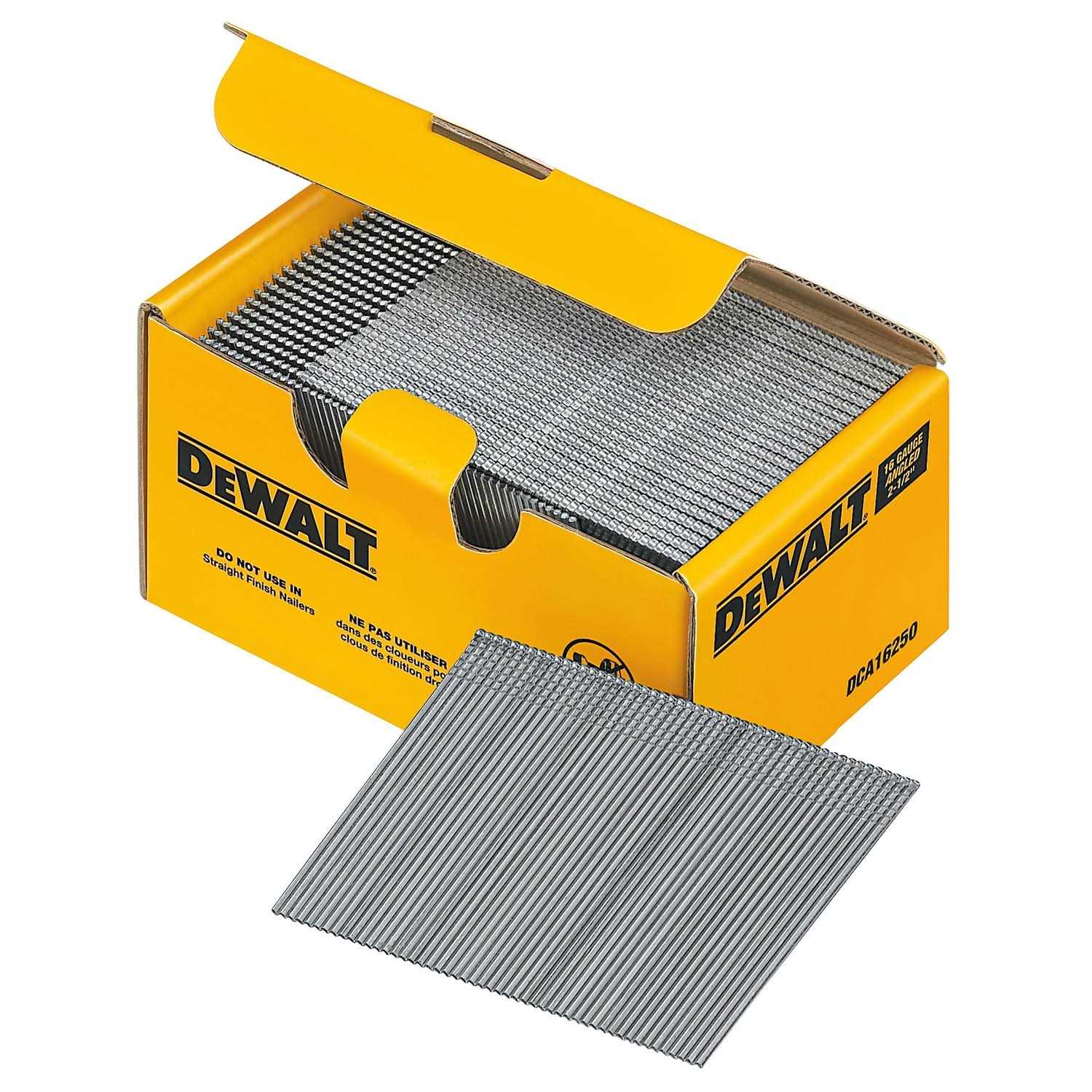 DeWalt DCA16250 Angled Finish Nails - Cheap Fitting