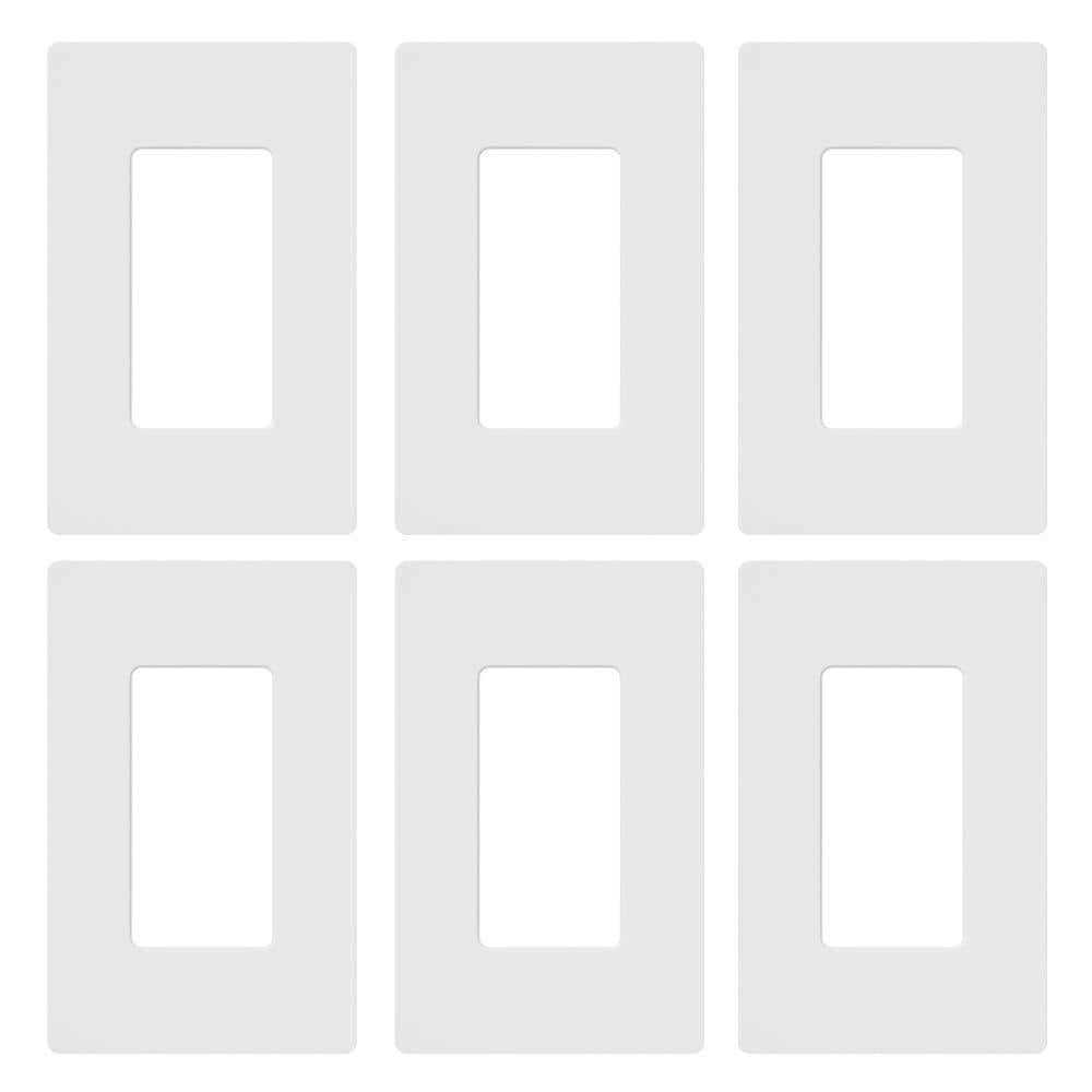 Lutron Claro 1 Gang Decorator Wallplate CW-1-WH-6 - Cheap Fitting