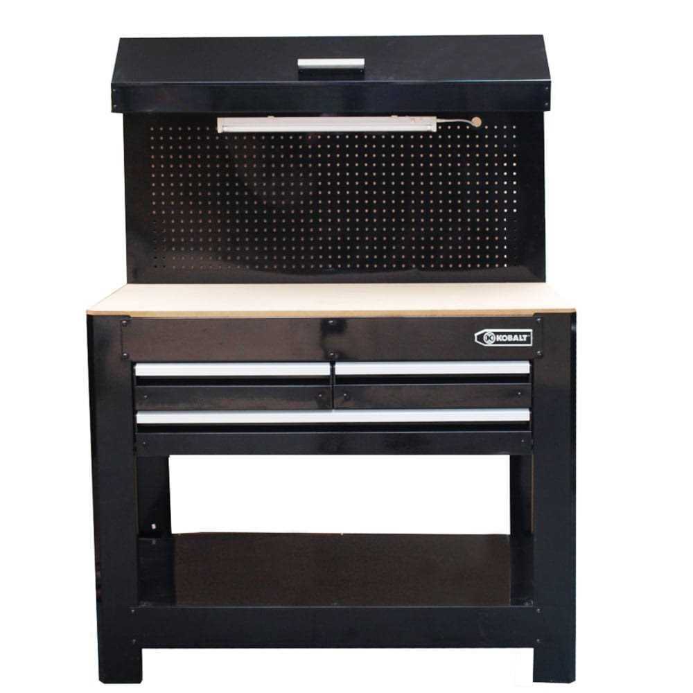 Kobalt 36-in H 3-Drawers Gloss Black Powder Coat Mdf Work Bench SHS3DWBB245 - Cheap Fitting