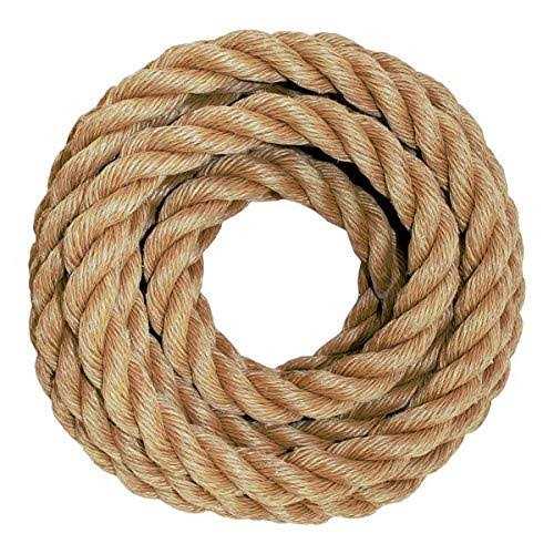 SGT KNOTS ProManila Rope UnManila Tan Twisted 3 Strand Polypropylene Cord - Cheap Fitting