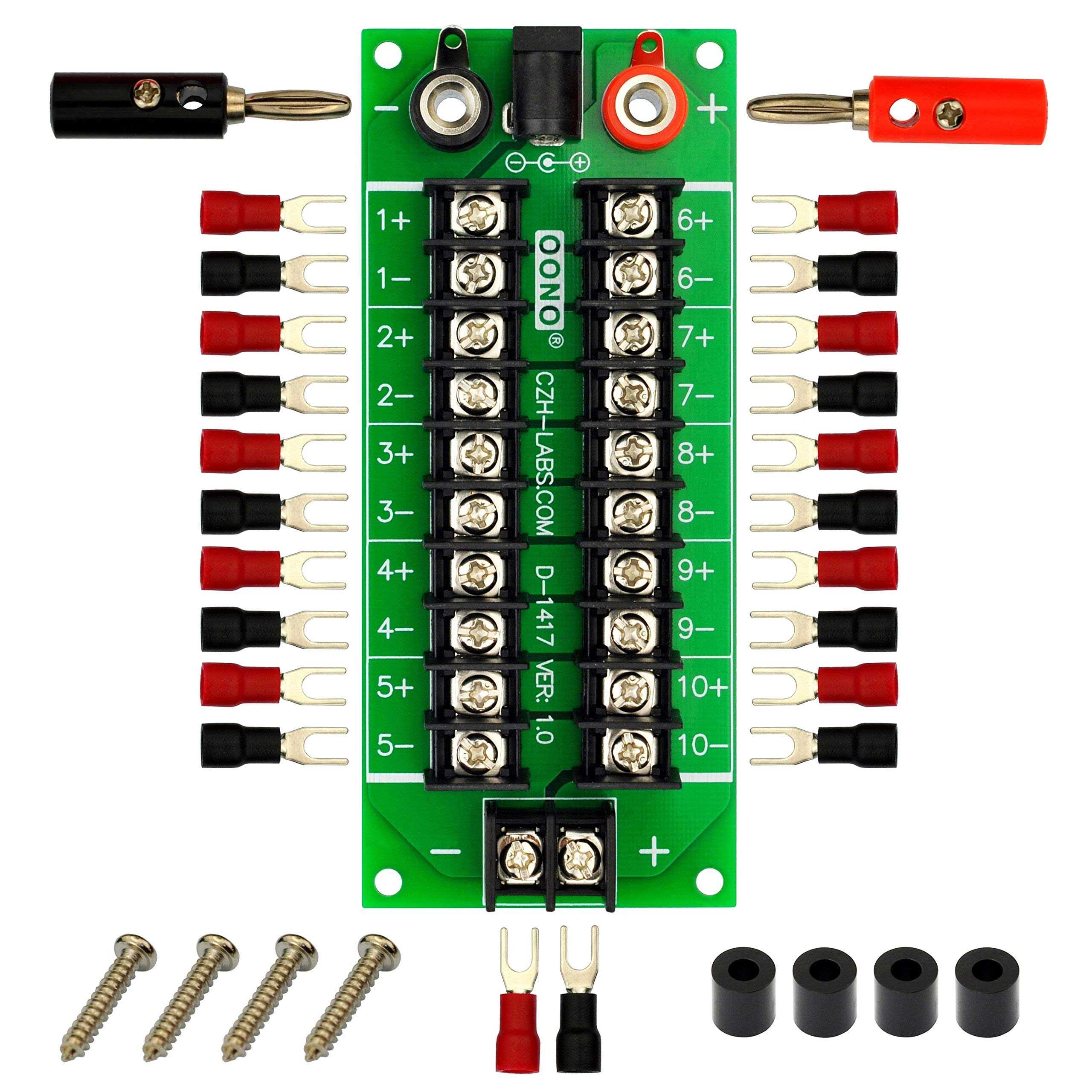 20Amp 2×10 Position Barrier Terminal Block Distribution Module for AC DC - Cheap Fitting