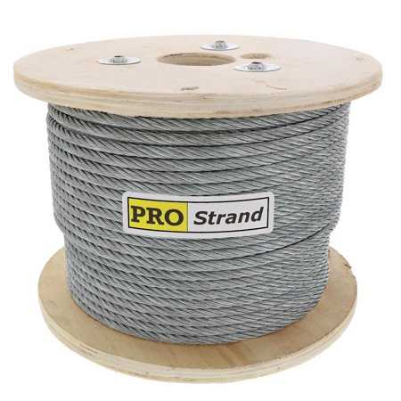 PRO Strand 3/8 X 500′, 7×19, Galvanized Cable Reel - Cheap Fitting
