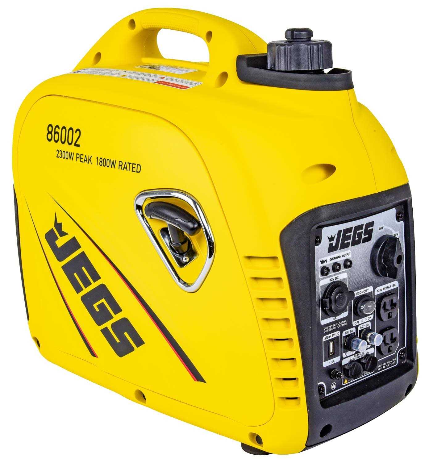 Jegs 86002 Premium Inverter Generator 2 300 Peak Watts 1 800 Running Watts Super - Cheap Fitting
