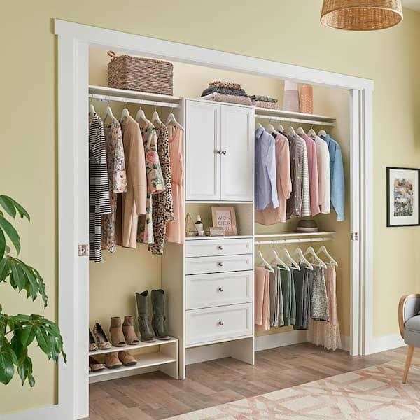 ClosetMaid Selectives 23.50 in. W White Decorative Panel Doors For Wood Closet System - Cheap Fitting