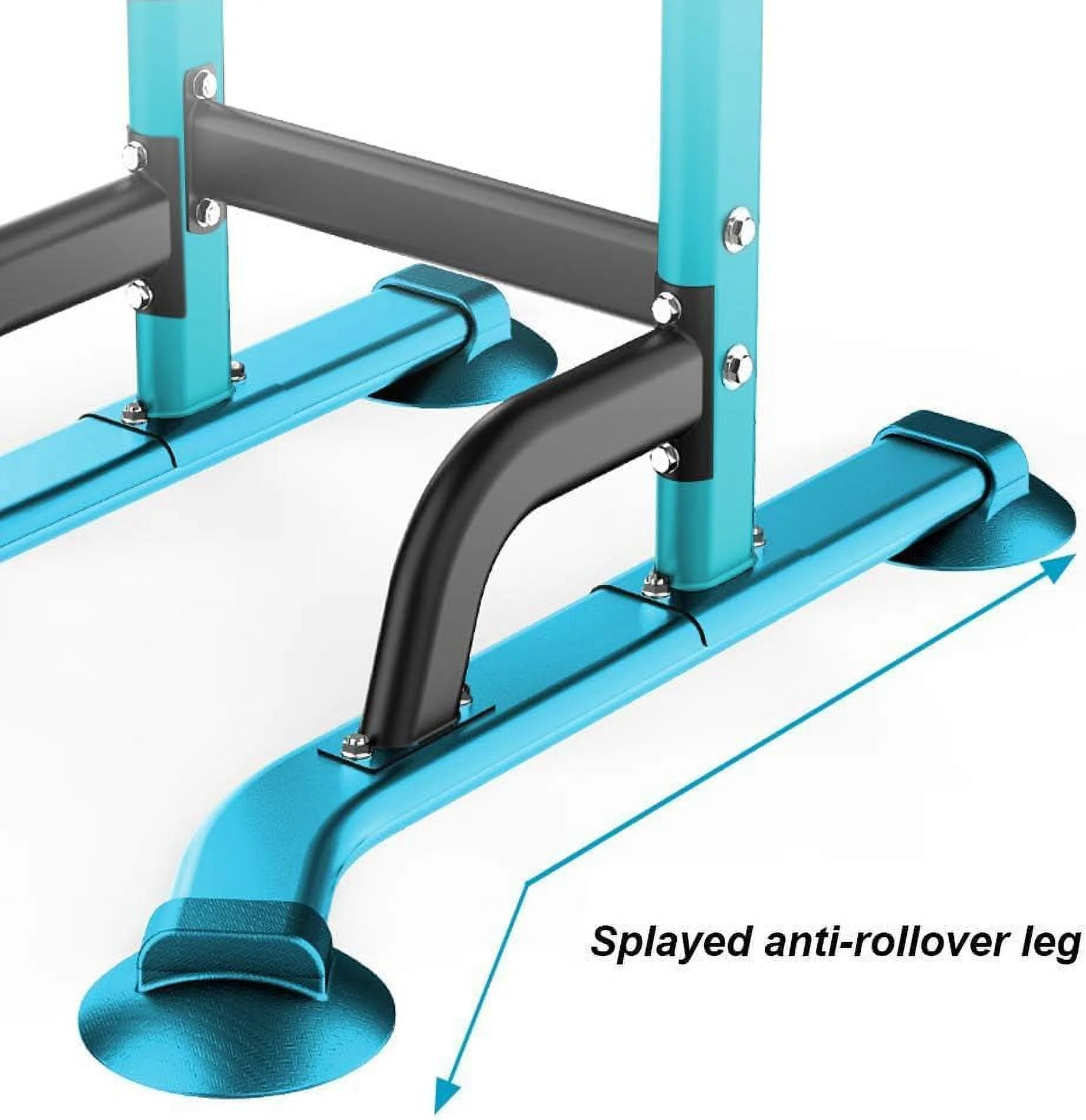 SOGES Height Adjustable Power Tower Dip Stands Pull up Bar Strength Training for Home Gym Black - Cheap Fitting