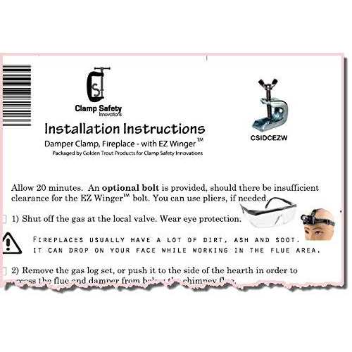 Damper Clamp Fireplace - Cheap Fitting