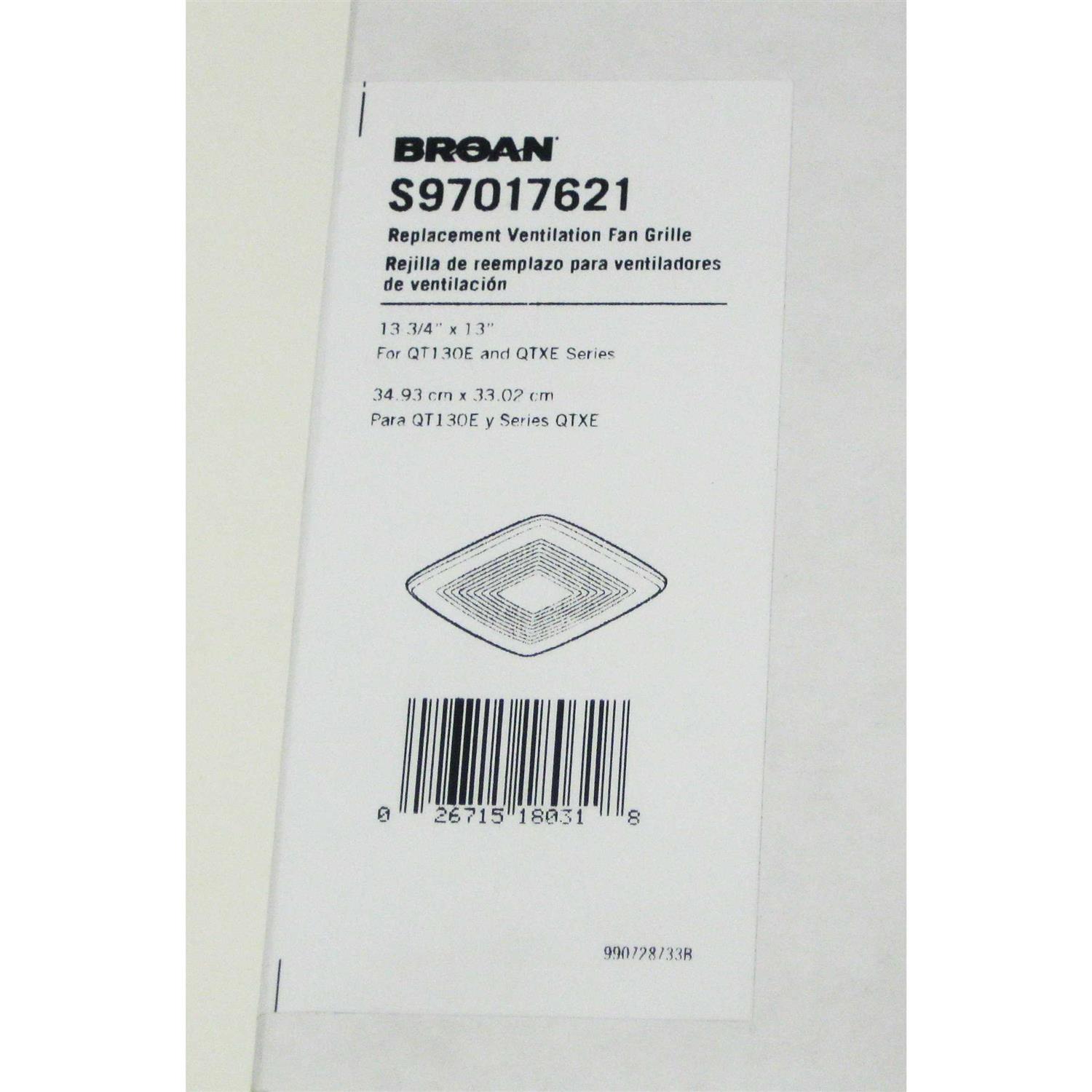Broan Grille S97017621 - Cheap Fitting