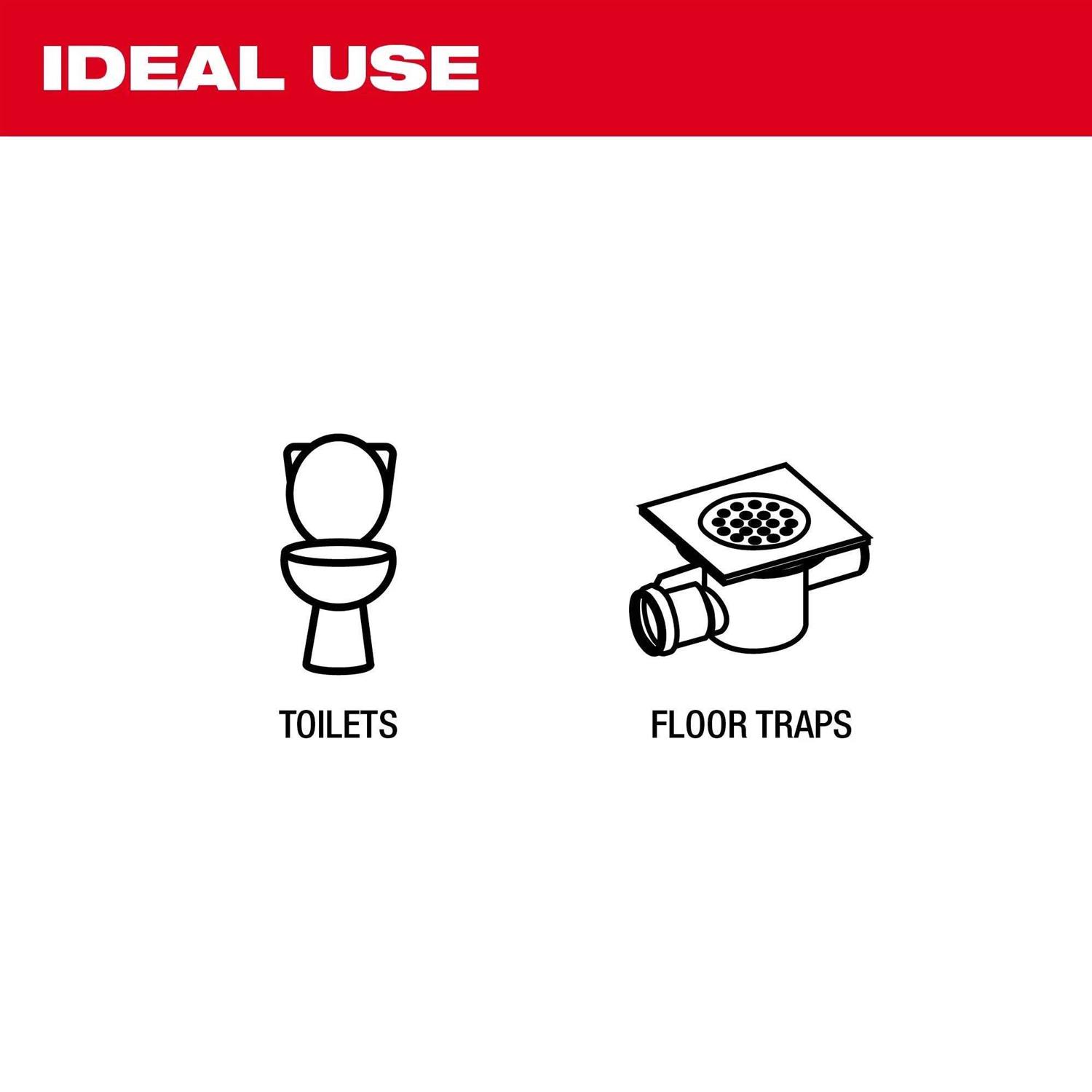 Milwaukee 49-16-3576 TRAPSNAKE 6′ Toilet Auger - Cheap Fitting