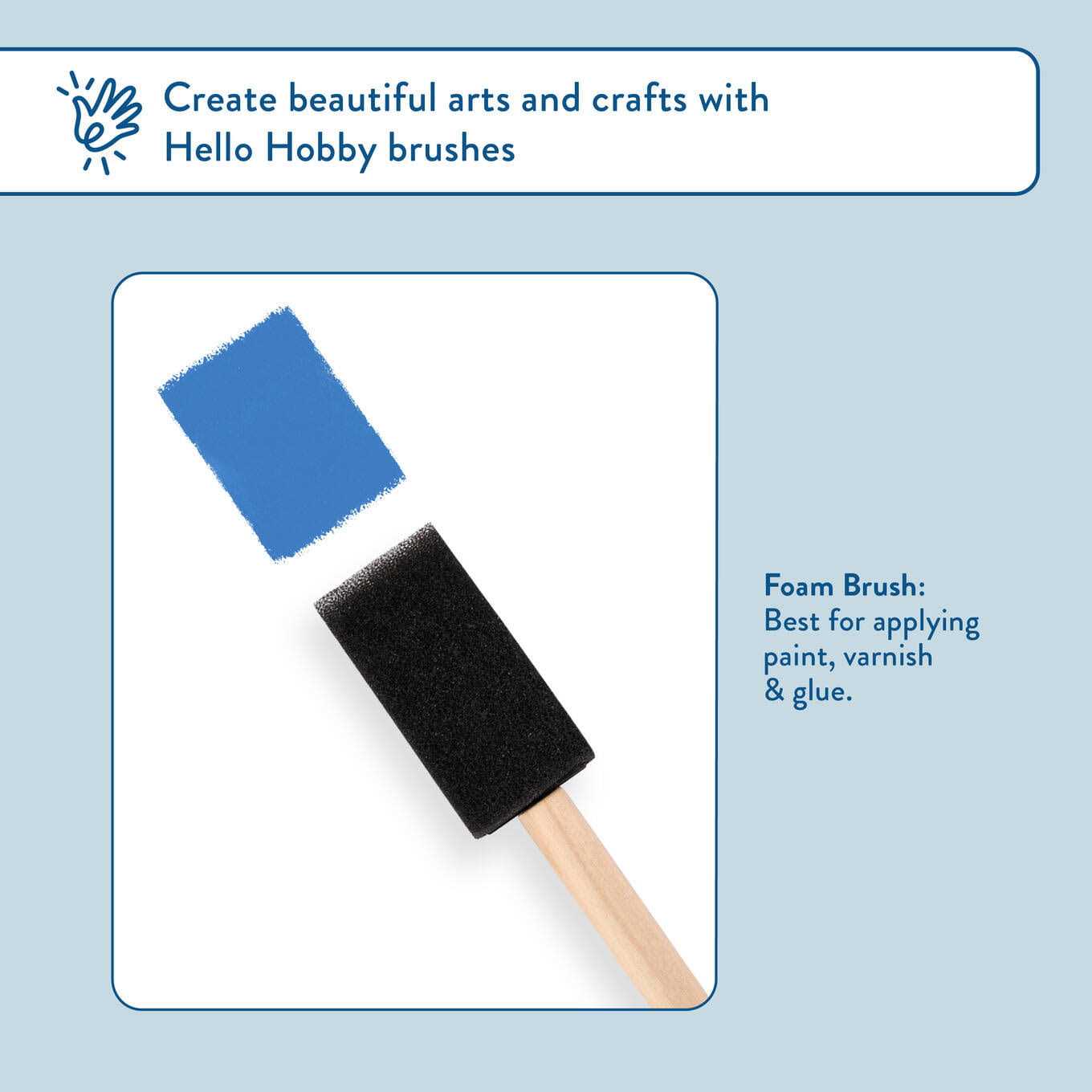 Hello Hobby 4 Pc Foam Paint Brush Set - Cheap Fitting