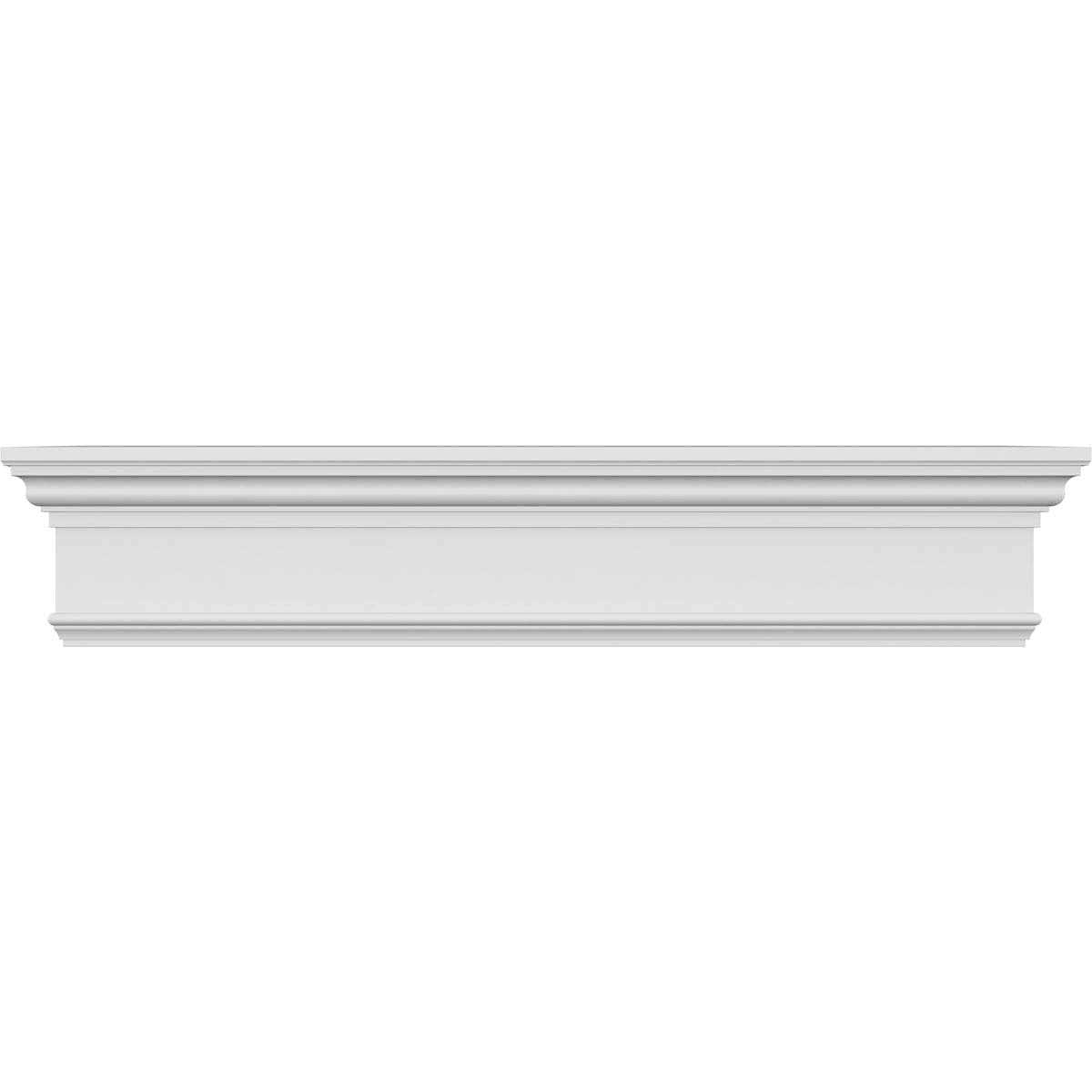 Ekena Millwork CRH07X26 26 Bottom Width x 29 7/8 Top Width x 7 1/4H x 1P Traditional Crosshead with Trim - Cheap Fitting