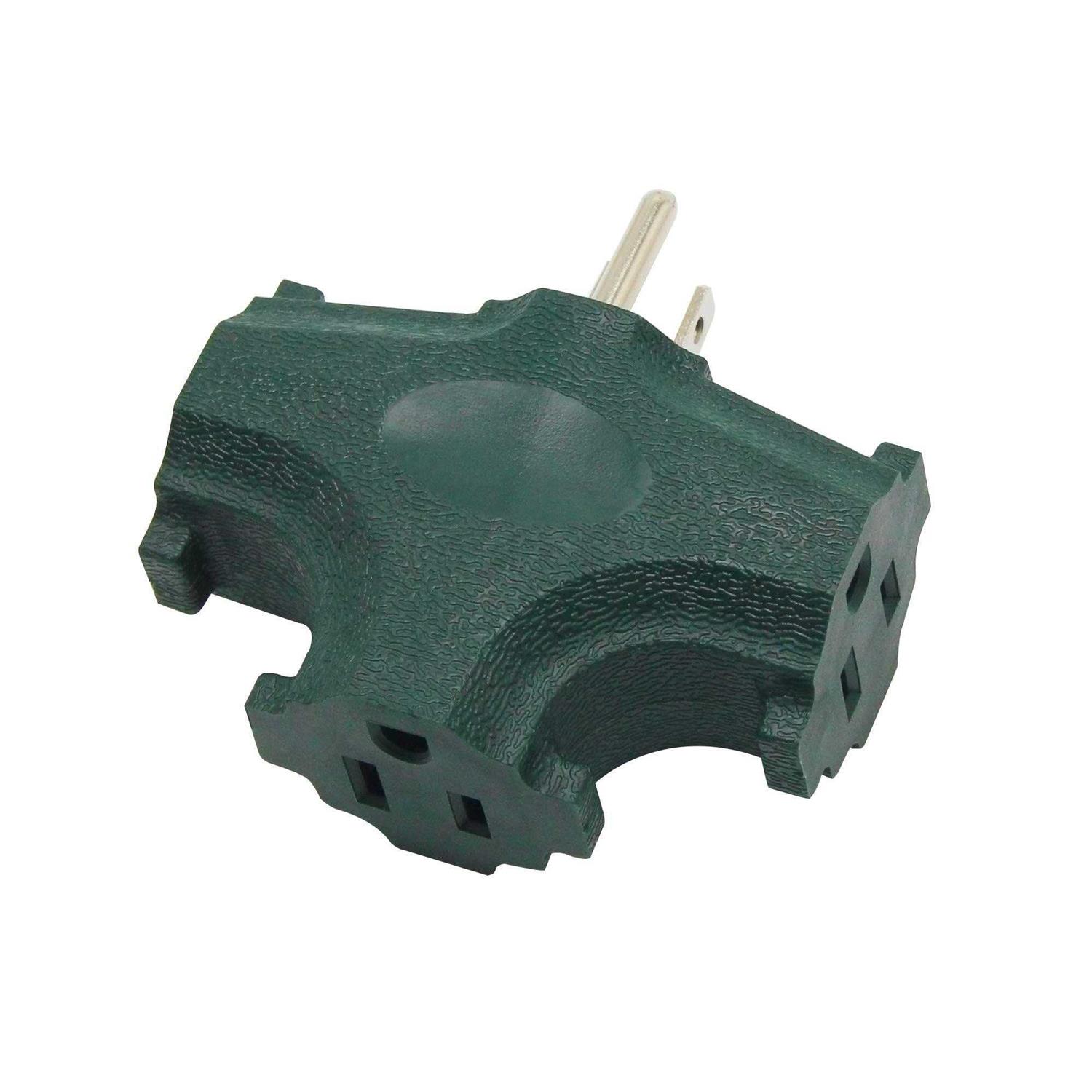 ETL Listed 3 Outlet Grounding Adapter BTU Three Plug Outlet Adapter Splitter - Cheap Fitting