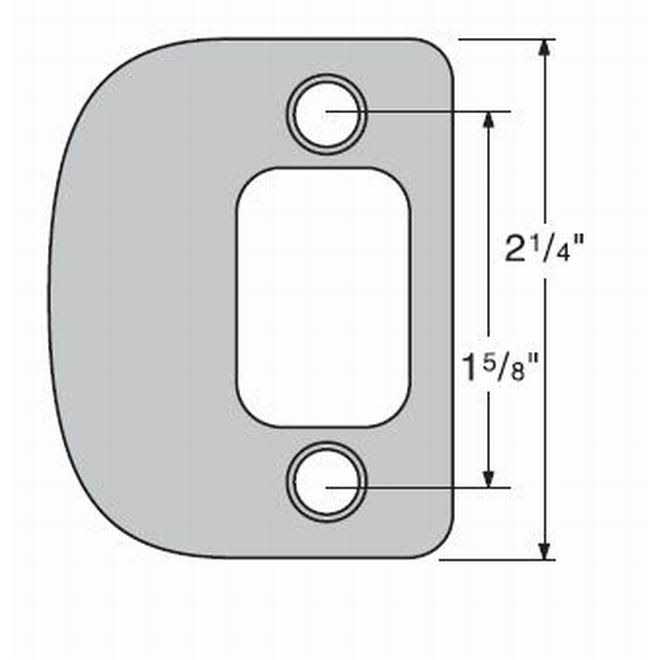 Kwikset 85303 Radius Corner Deadbolt Full Lip Strike - Cheap Fitting