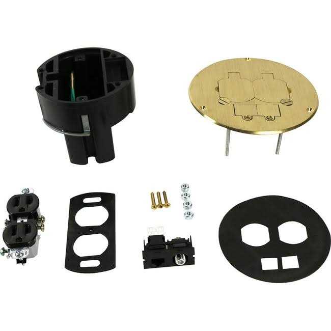 Wiremold 863DPCOM Dual Service Floor Box Kit - Cheap Fitting