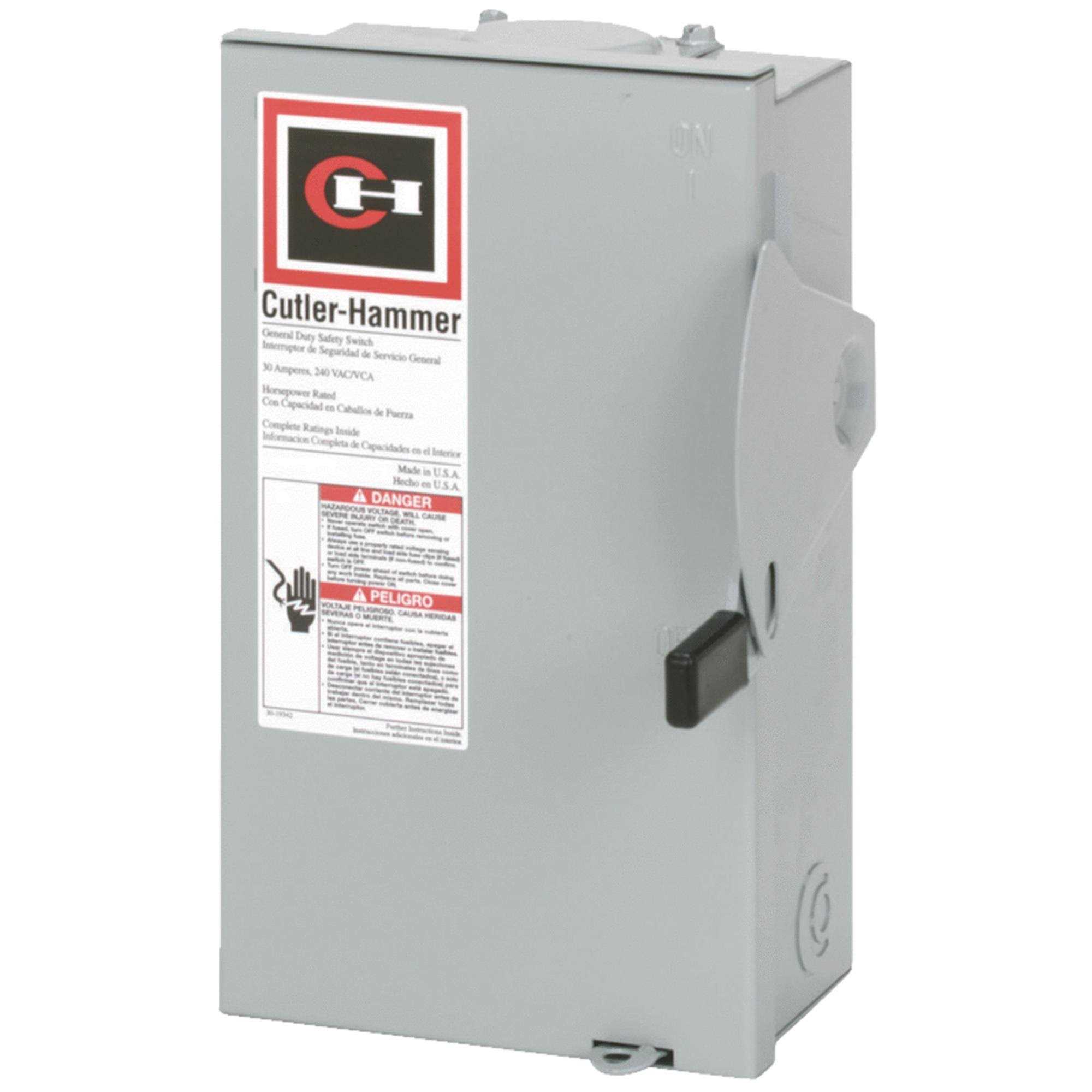 Eaton 30A Safety Switch DG221NRB - Cheap Fitting