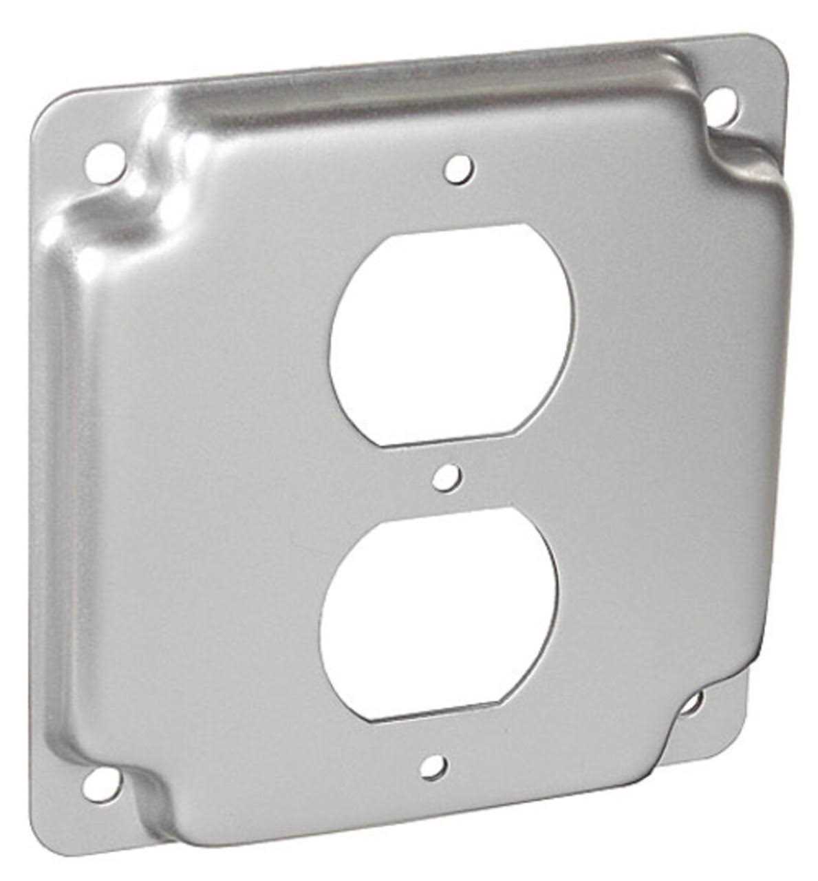 Garvin G1938 4 Sq 1/2 Raised Duplex Receptacle Industrial Surface Cover - Cheap Fitting