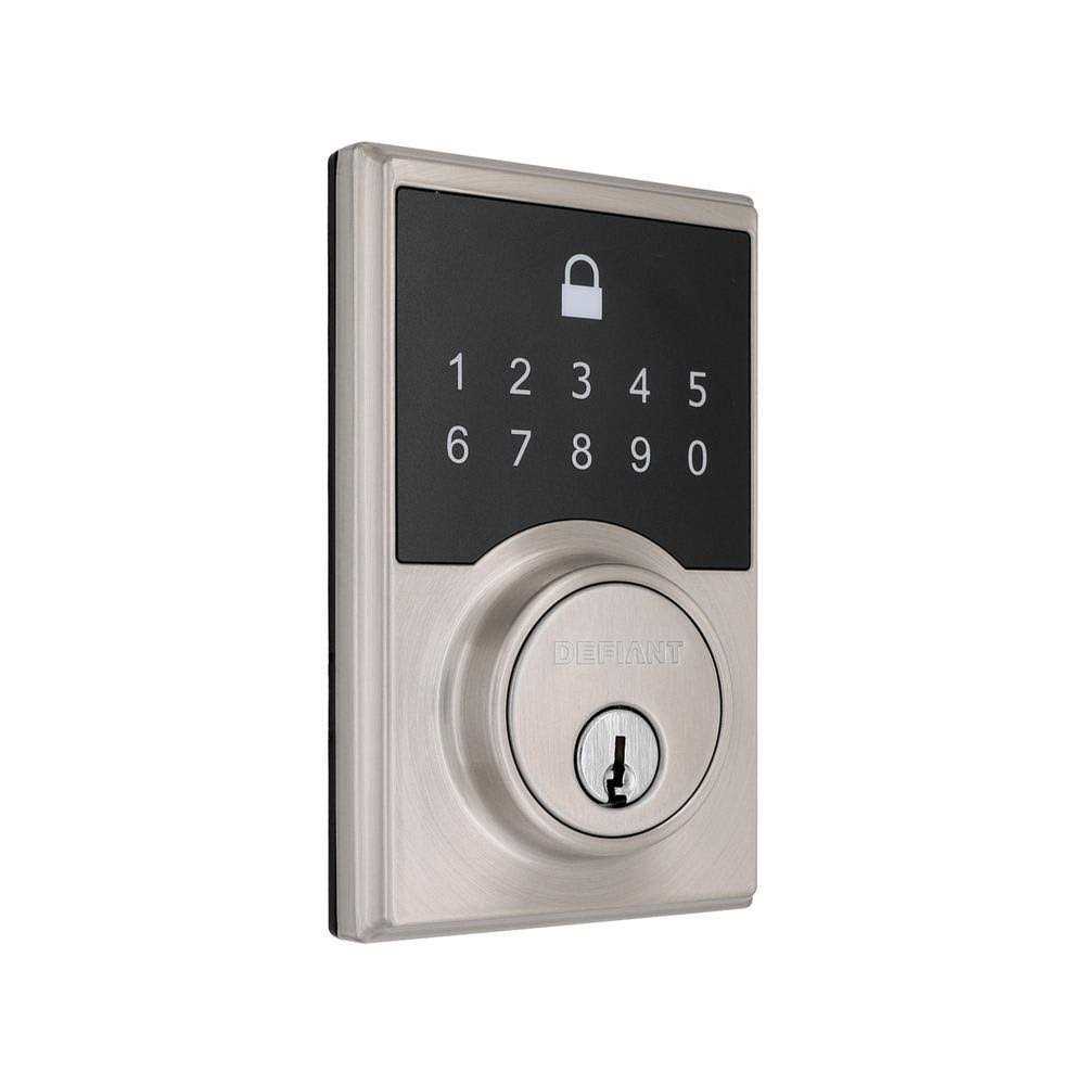 Defiant Square Compact Touch Electronic Deadbolt - Cheap Fitting