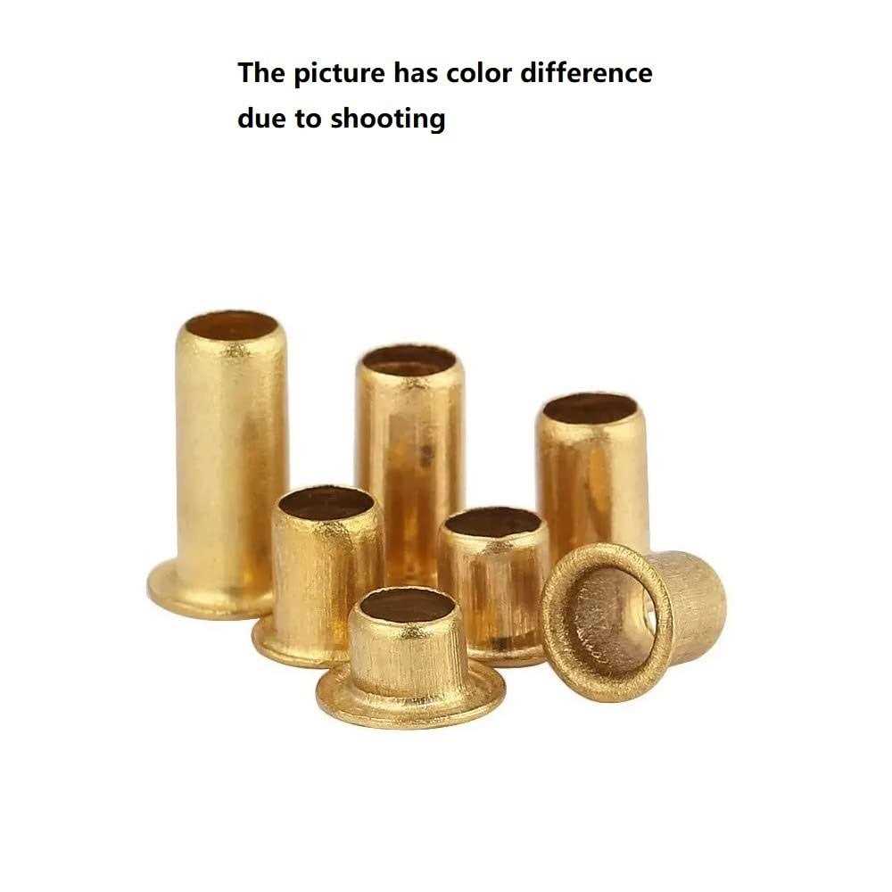 M0.92.5mm 0.9mm Metal Elements Copper Hollow Rivet Double-sided circuit board PCB vias nails - Cheap Fitting