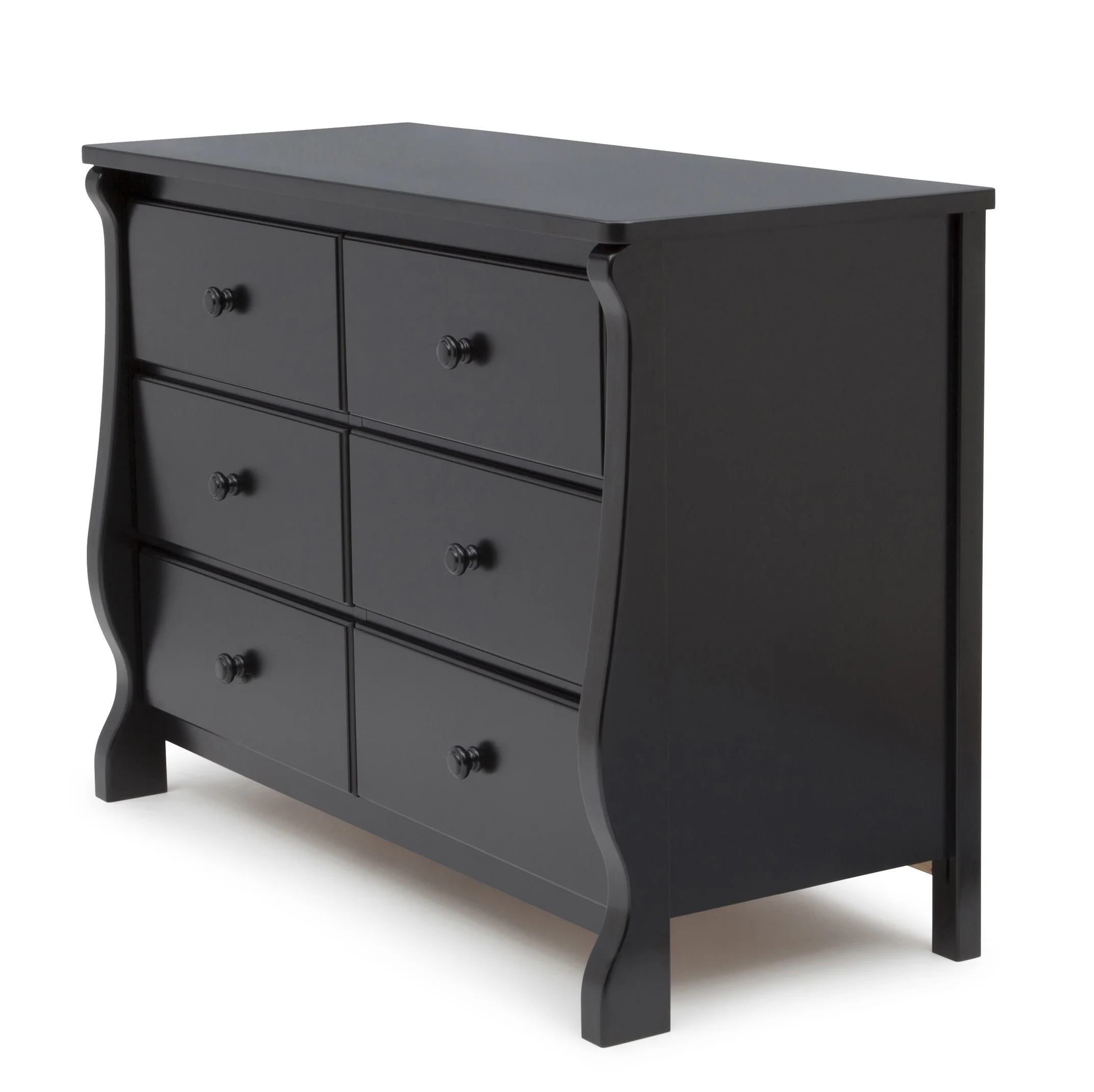 Delta Children Universal 6 Drawer Dresser with Interlocking Drawers - Greenguard Gold Certified, Dark Chocolate - Cheap Fitting
