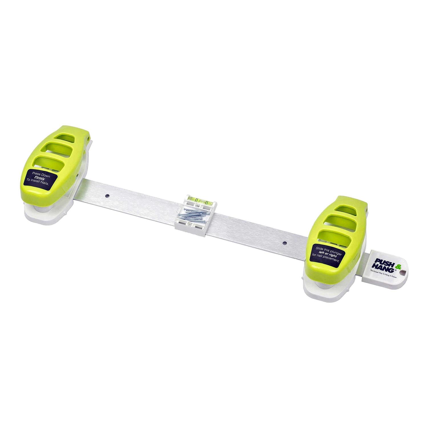 Hangman Push & Hang Pro Picture Hanging Tool Kit with Nails and Level for Wall Art Pictures Frames - Cheap Fitting