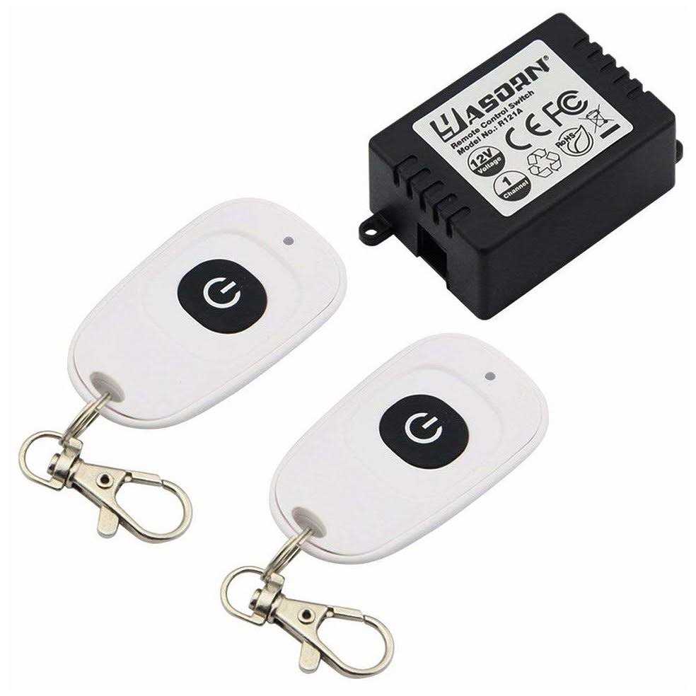 Smart RF Relay Switch eMylo Wireless Remote Control Switch DC 12V One Channel Momentary Module 433Mhz Relay Receiver with Two Transmitters - Cheap Fitting