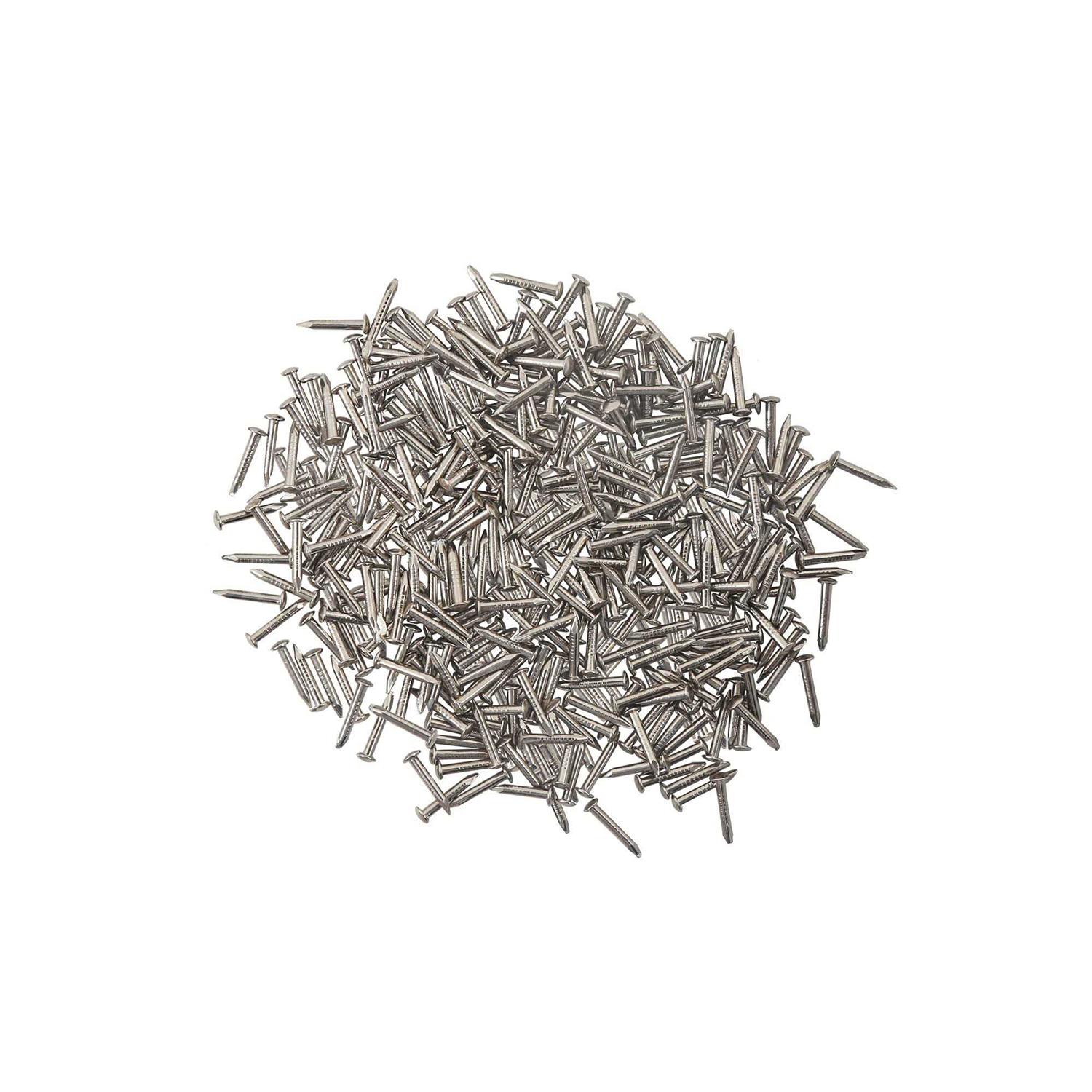 newlng Small Nail Round Head Tiny Nails String Art Nails Hand-Made Hardware Accessories Fasteners Mini Nails 500PCS 1 X 10mm Silver - Cheap Fitting