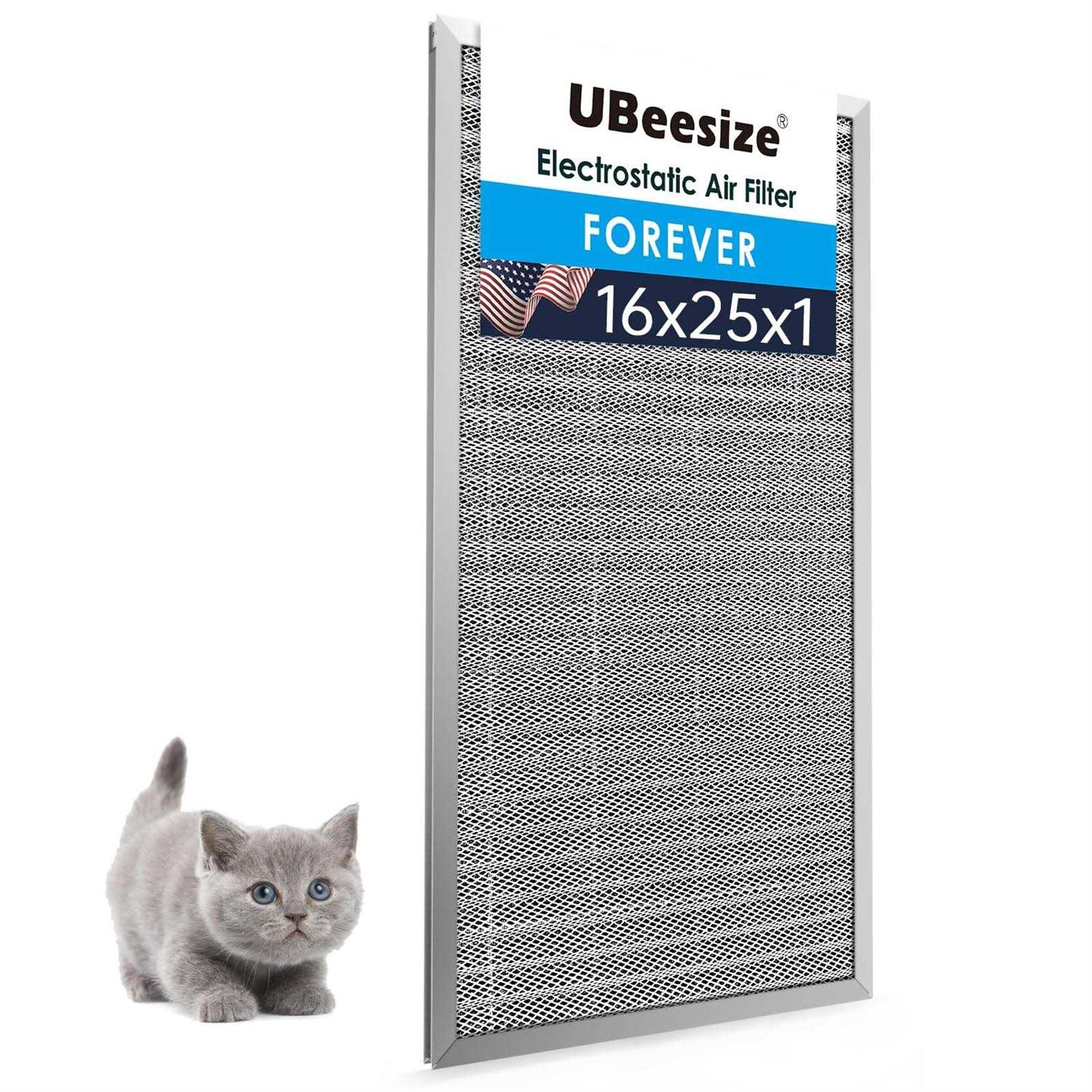 UBeesize Reusable Electrostatic Air Filter HVAC AC Furnace Filter,MERV 8,Washable - Cheap Fitting