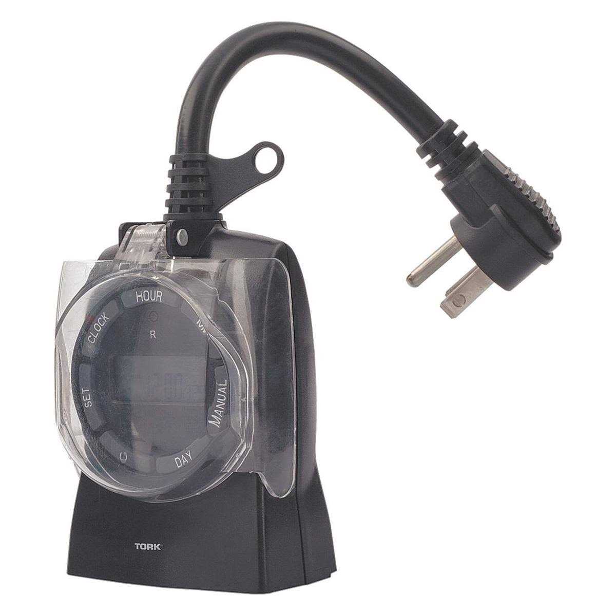 Tork 642E Plug In Timer,Blk,Outdoor,125V,Digital - Cheap Fitting
