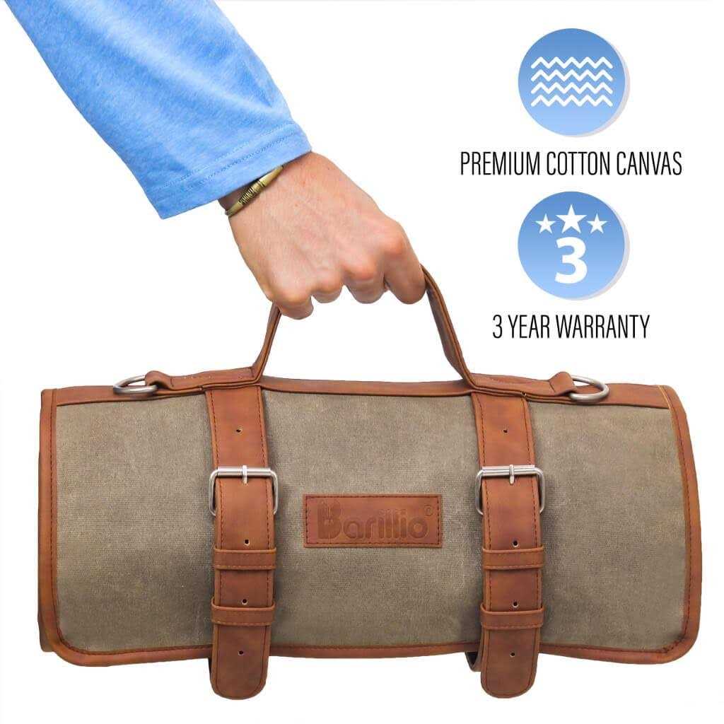 Barillio Bartender Bag Travel Bartender Bag Waxed Canavs Bar Kit Bag for Carrying Bar Tools - Cheap Fitting