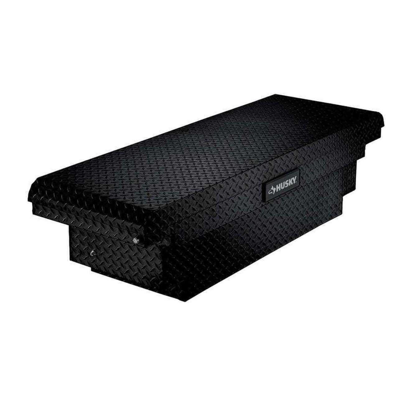Husky 61.86 Matte Black Aluminum Low Profile Crossbed Truck Tool Box - Cheap Fitting