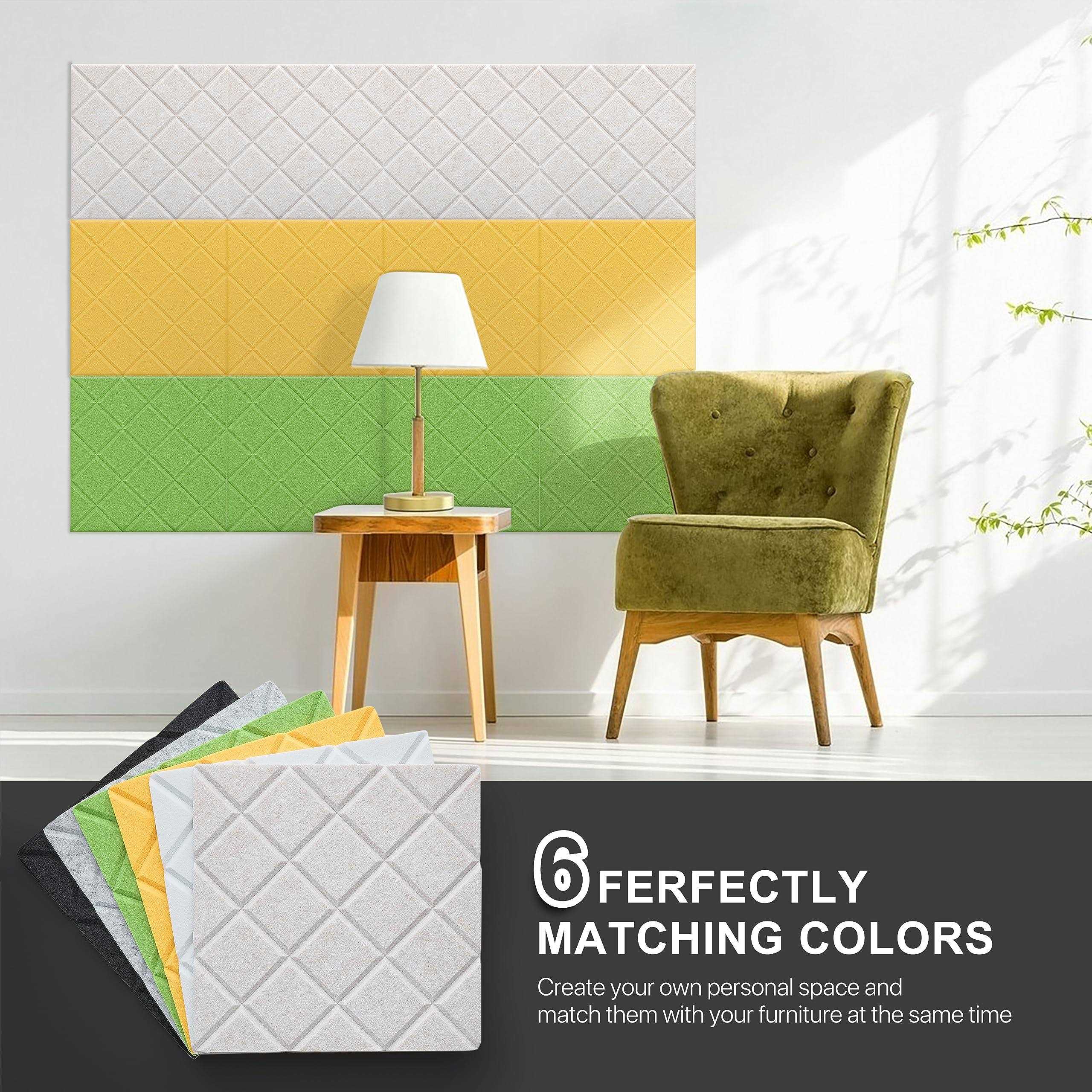 Soundproof Wall Panels Kuchoow 12 Pack Noise Cancelling Wall Panels - Cheap Fitting