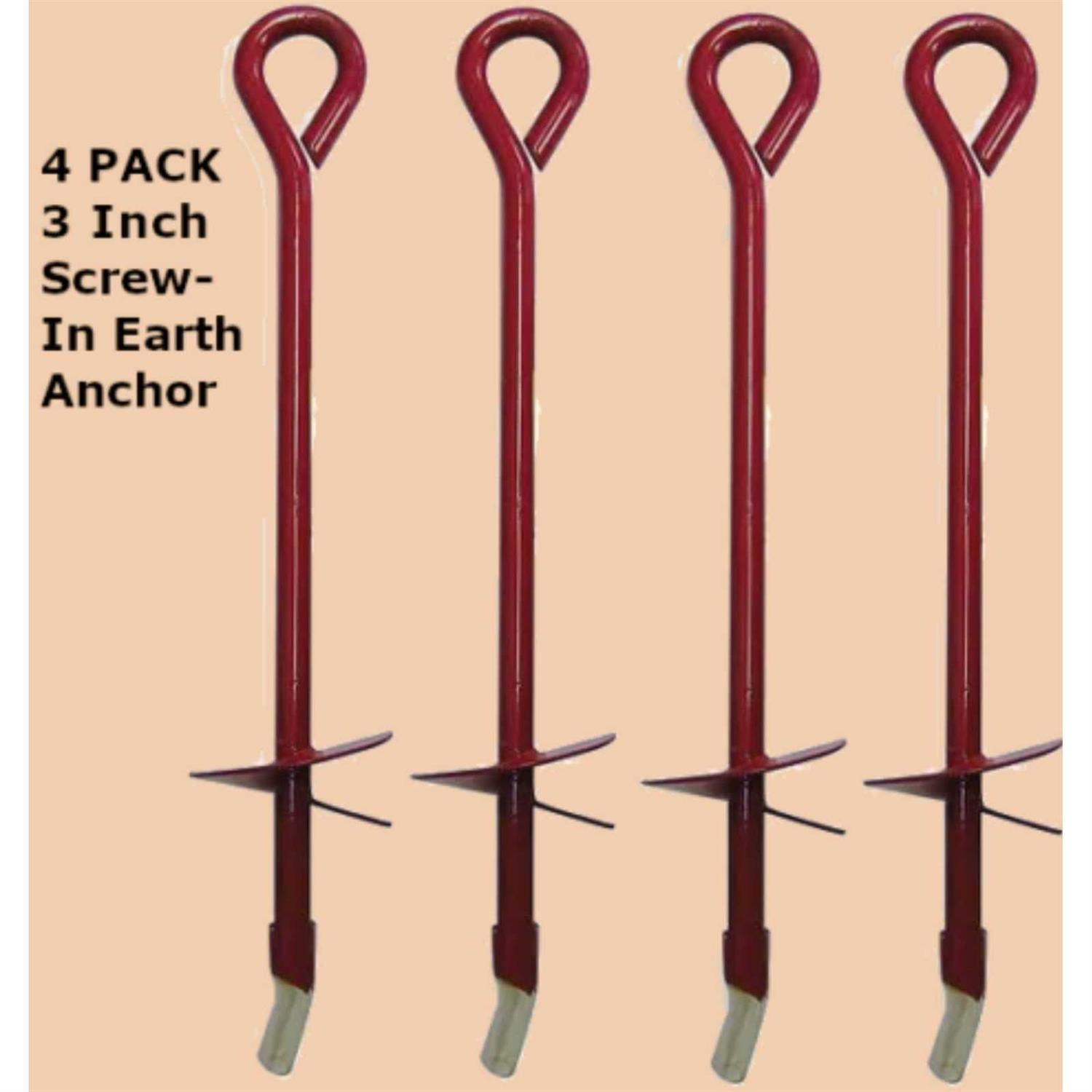 ZORO SELECT Earth Anchor 3 x 30 In 4LVK4 - Cheap Fitting