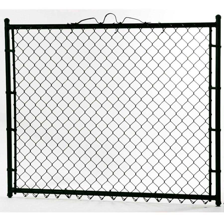 Lowe’s 4-ft H x 4-ft W Vinyl Coated Vinyl-Coated Steel Walk-thru Chain Link Fence Gate with Mesh Size 2-in 58090284 - Cheap Fitting