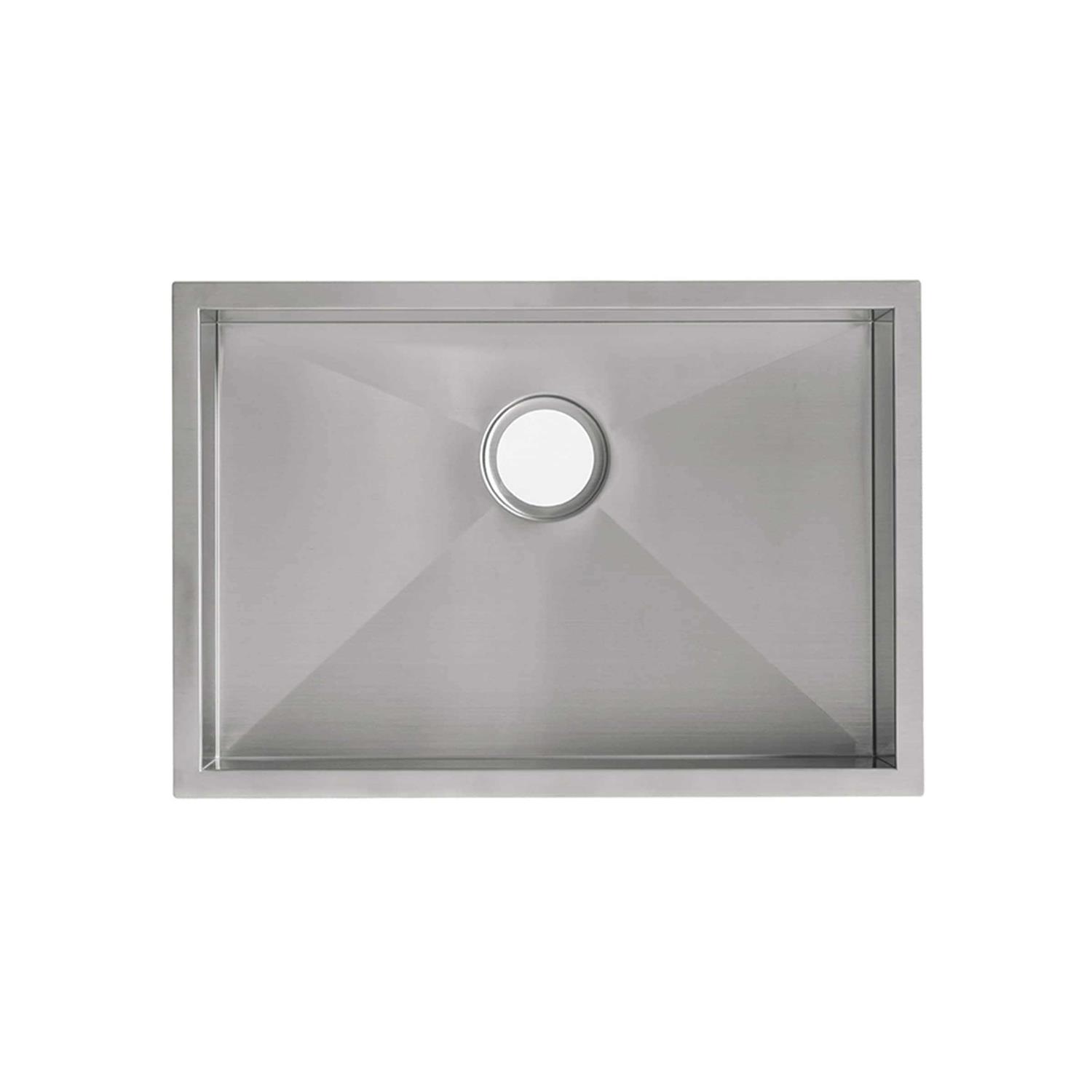 Swiss Madison Tourner 27 x 19 Stainless Steel Single Basin - Cheap Fitting