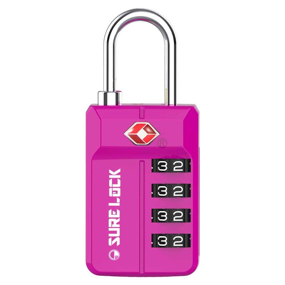SURE LOCK Tsa Approved Travel Luggage Locks Open Alert Combination Lock for School Office Gym Locker,Toolbox - Cheap Fitting