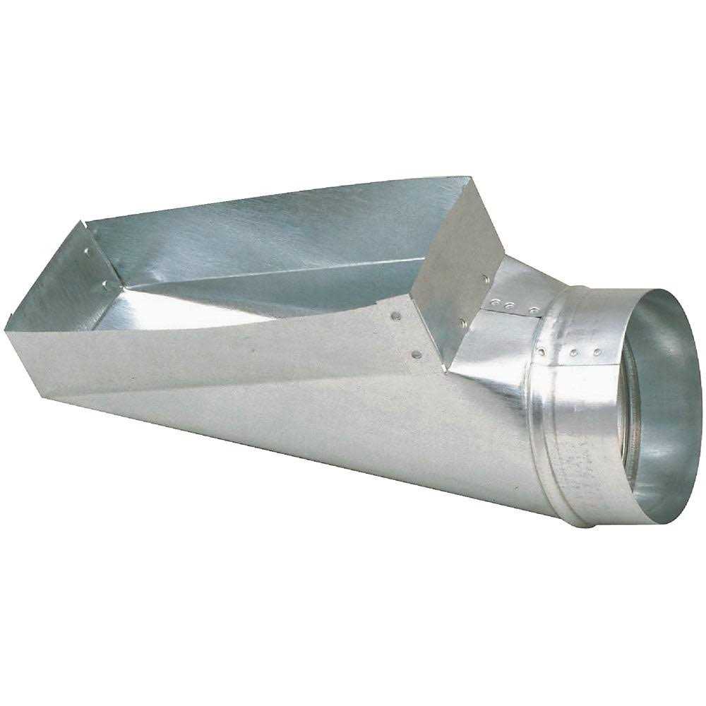 Lambro 3-1/4 In. x 10 In. Galvanized Side Elbow 1050 - Cheap Fitting