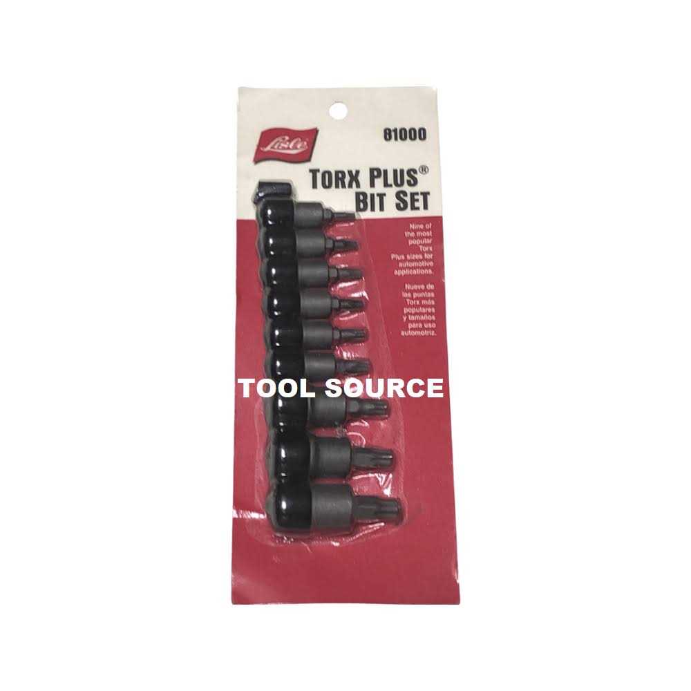 Lisle 81000 Torx Plus Bit Set - Cheap Fitting