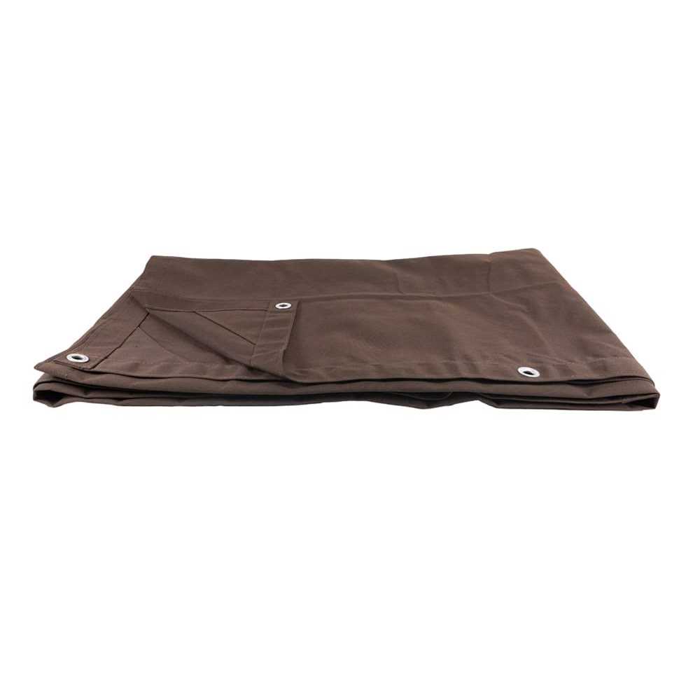 Mytee Products 12′ Dark Brown Canvas Tarp 12oz - Cheap Fitting