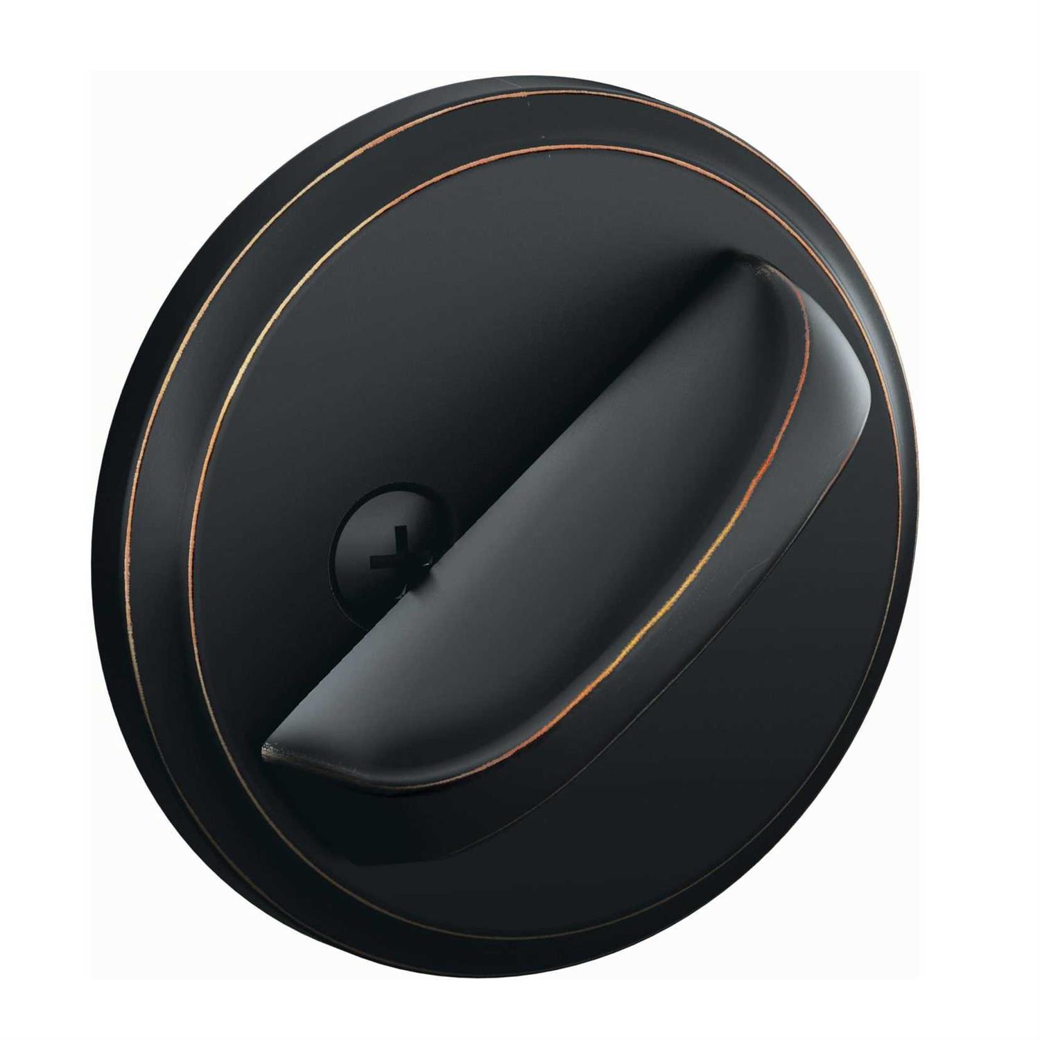 Schlage B80716 One-Sided Deadbolt Aged Bronze - Cheap Fitting