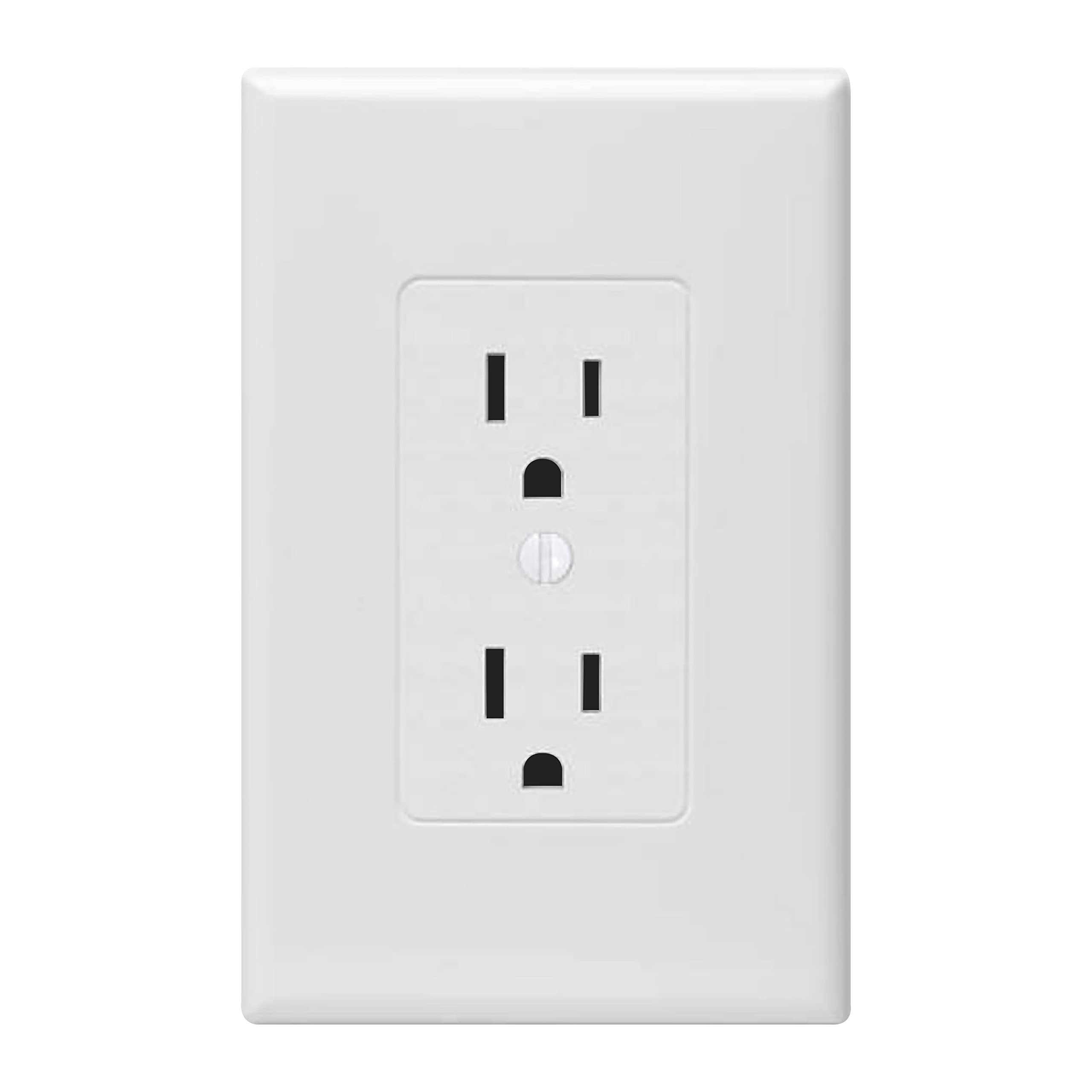 Taymac Revive 1-Gang White Decorator Midsize Wall Plate 2600W - Cheap Fitting