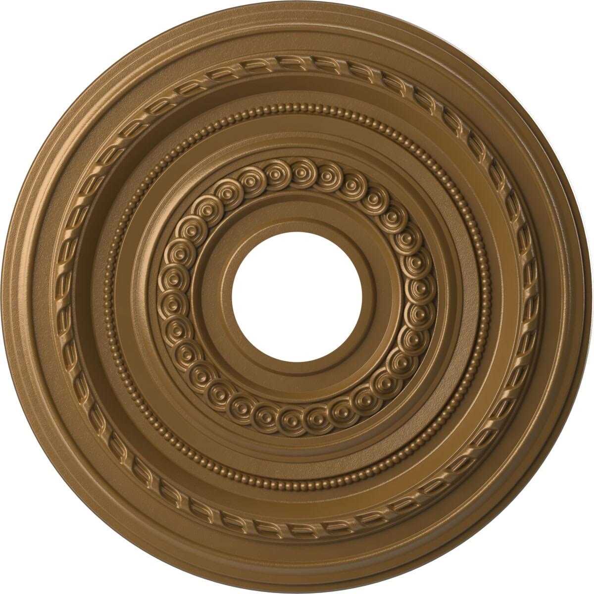 Ekena Millwork 3 1/2ID x 1P Cole Thermoformed PVC Ceiling Medallion - Cheap Fitting