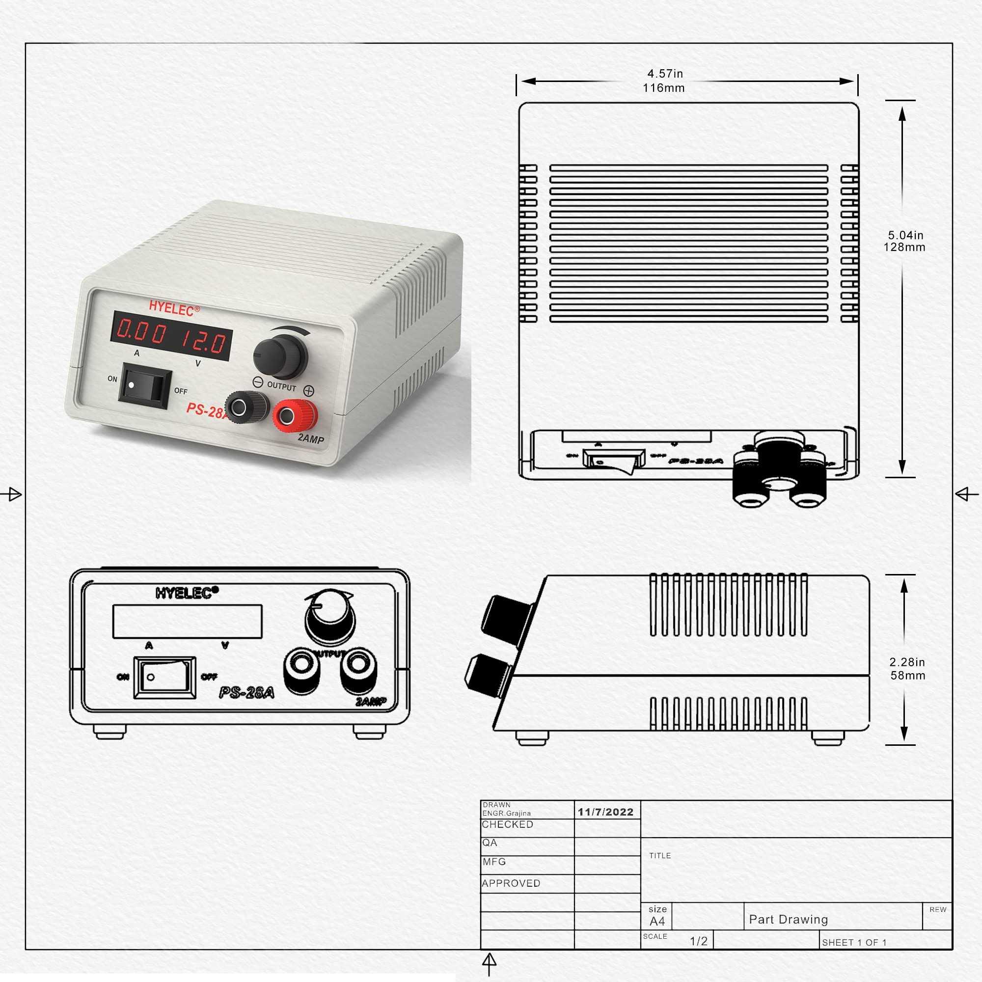 Bulipu Adjustable DC Bench Power Supply Variable Output 12V 9V 7.5V 6V 4.5V 3V - Cheap Fitting