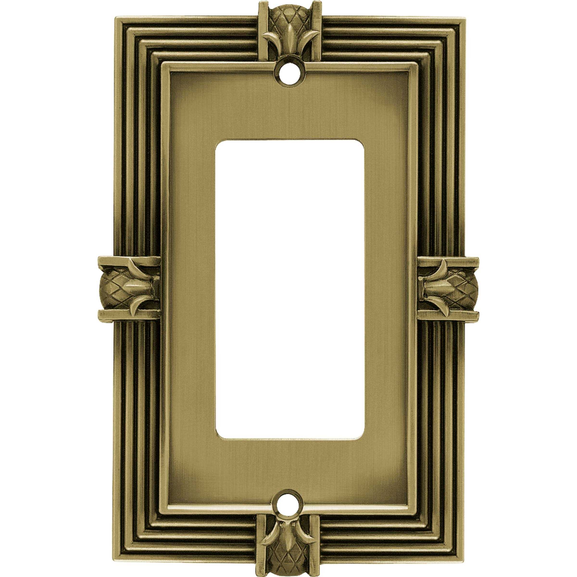 Franklin Brass Brass Pineapple Single Decorator Wall Plate - Cheap Fitting