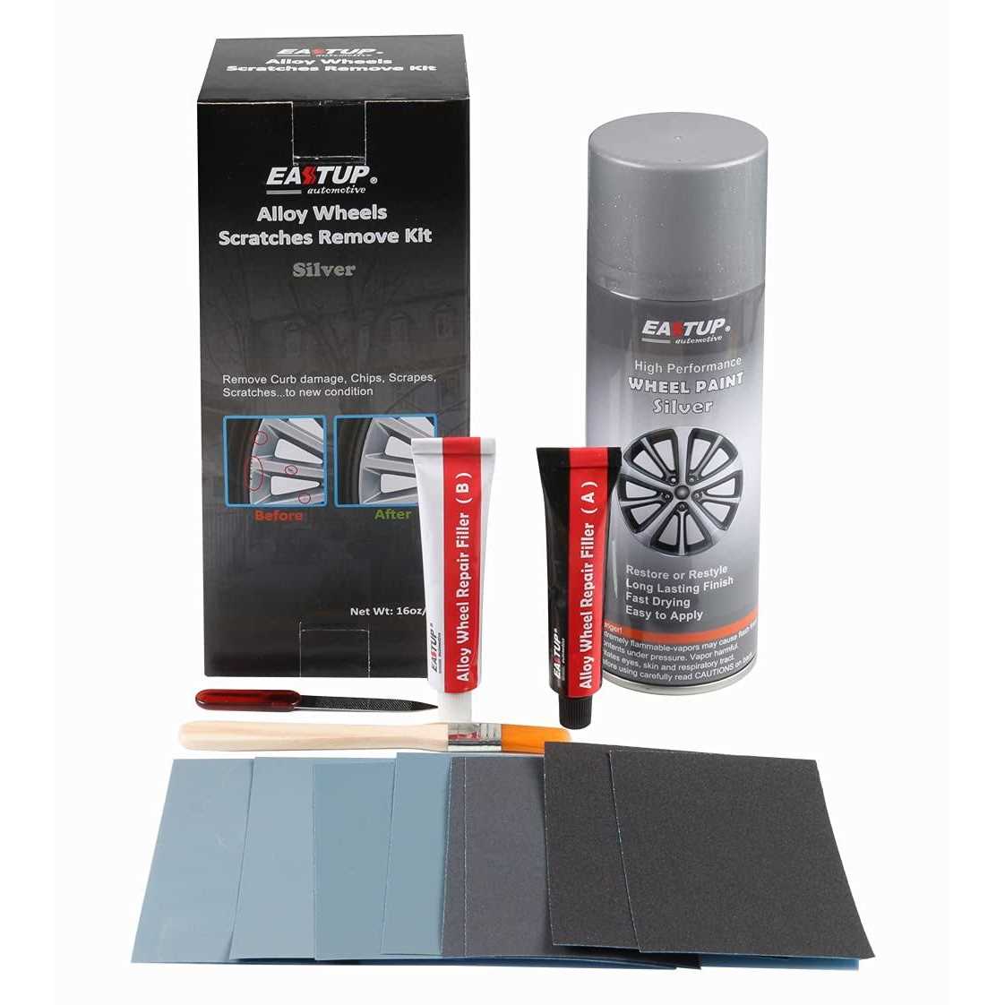 Eastup 80003 Alloy Wheel Repair Kit Alloy Rim Scrapes Scratches Remover - Cheap Fitting