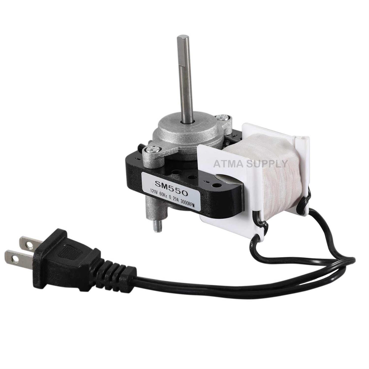 ATMA SUPPLY Universal Bathroom Vent Fan Motor Replacement Electric Motors Kit SM550 Compatible with Nutone Broan 50 CFM120V Replace C01575 65100 EM550 Em750 - Cheap Fitting